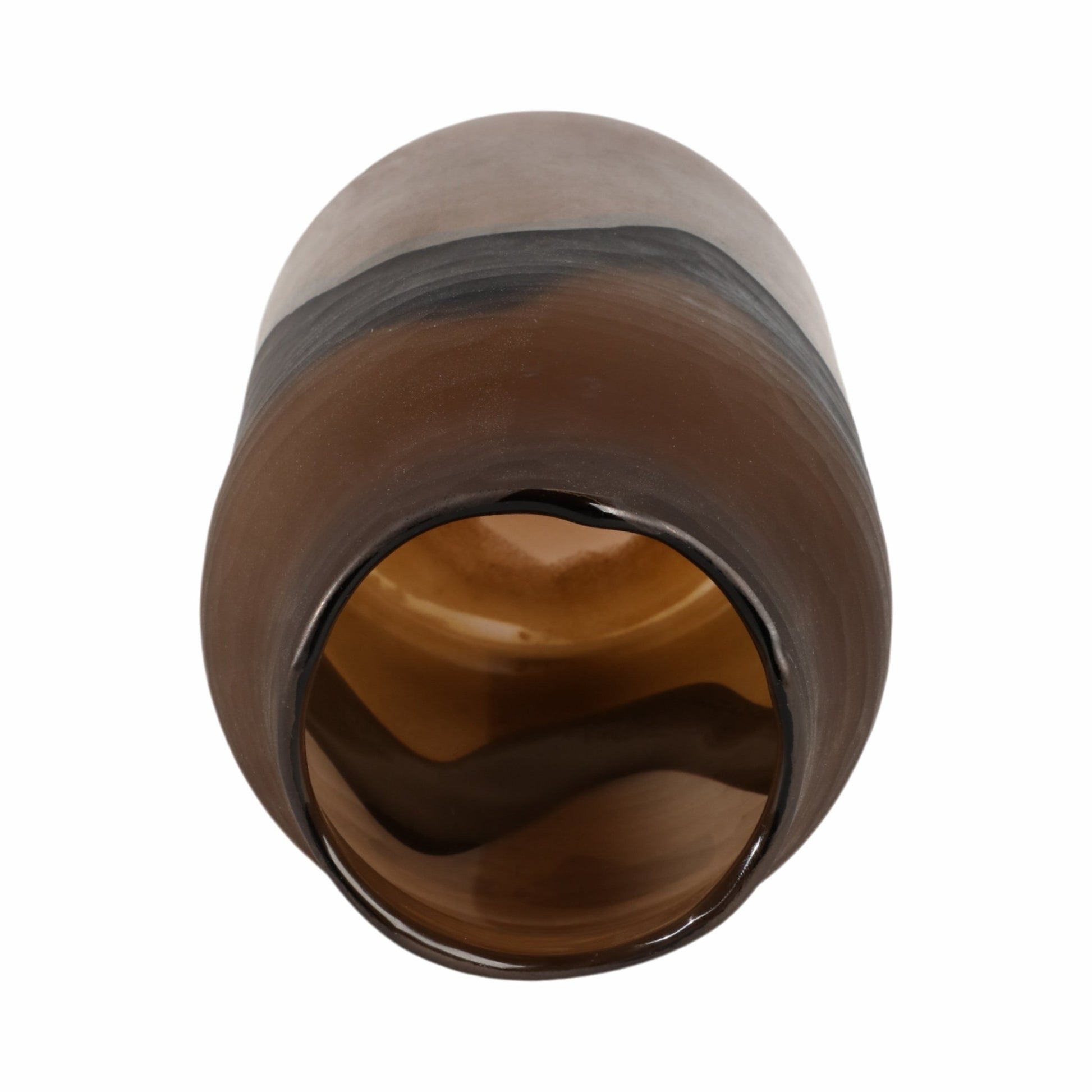 11" Mason Small Brown Glass Vase Vases and Jars| Sagebrook Home