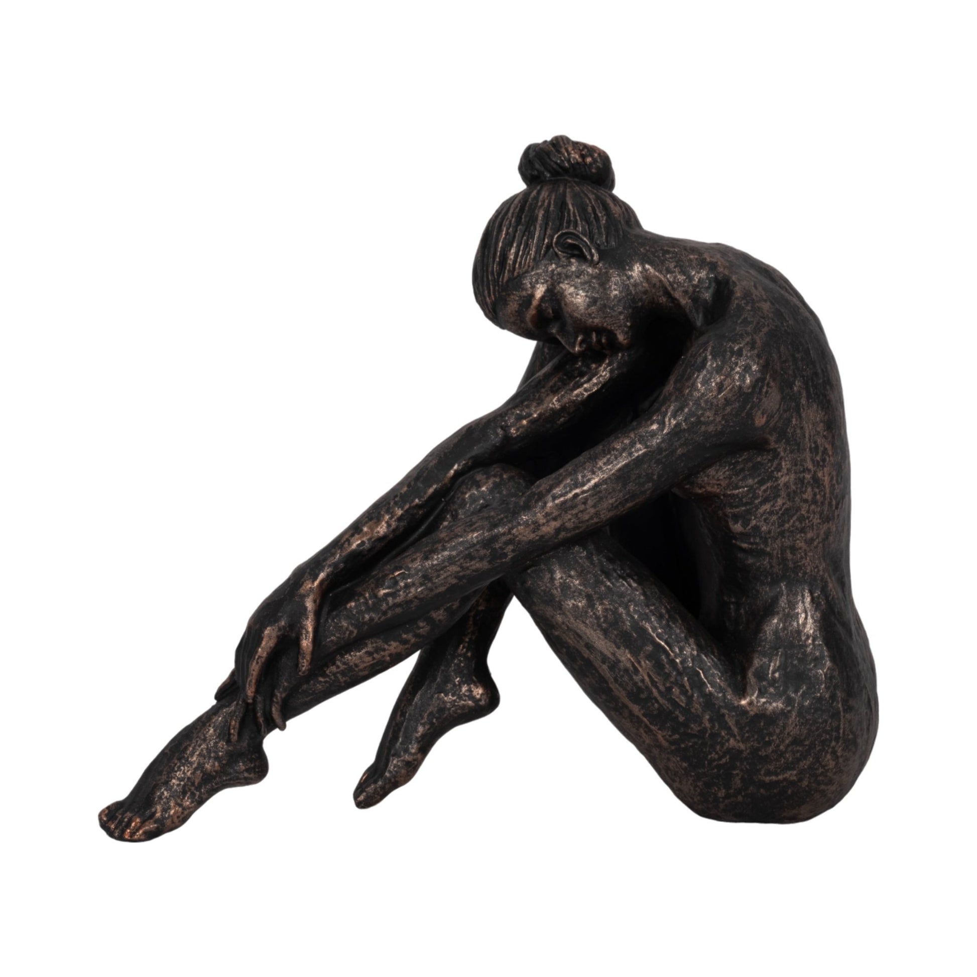 11" Resting Ballerina, Bronze Table Decors| Sagebrook Home