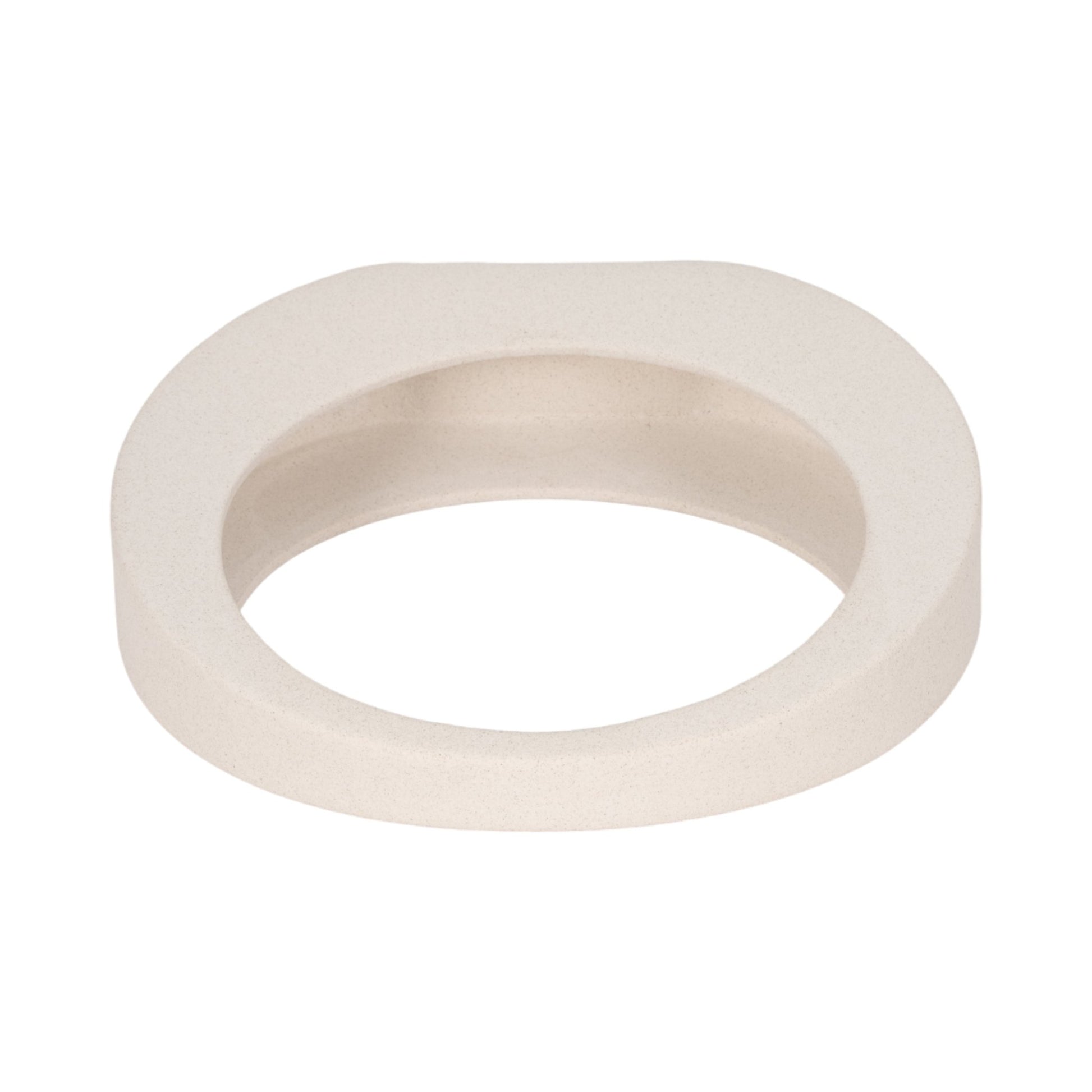11" Sand Glaze Loop Object, White Table Decors| Sagebrook Home