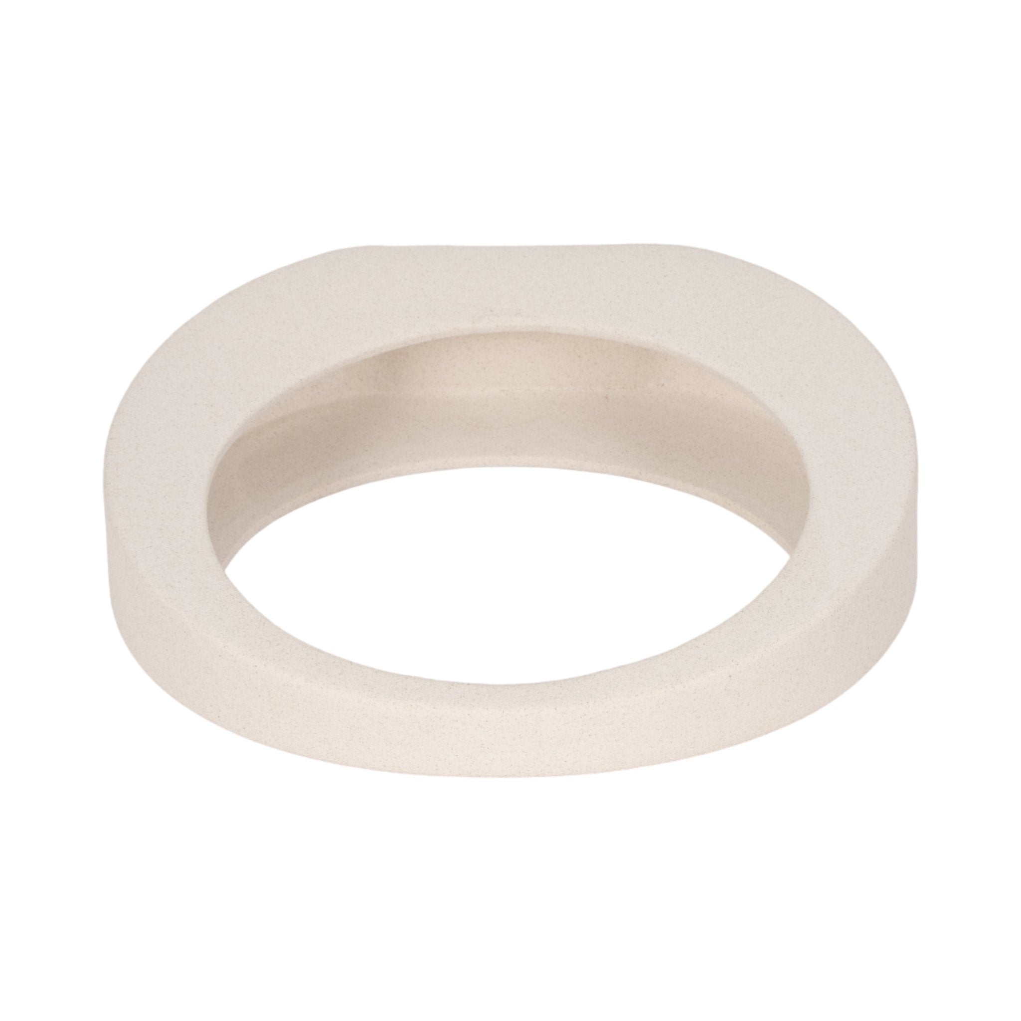 11" Sand Glaze Loop Object, White Table Decors| Sagebrook Home