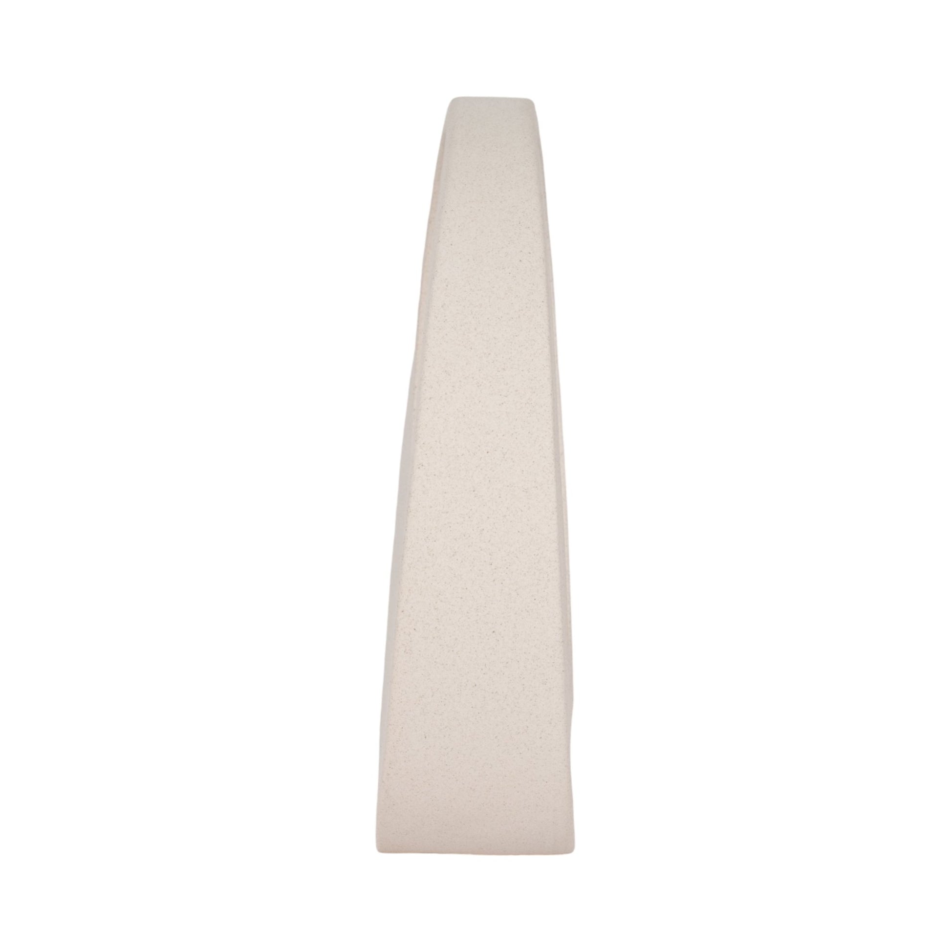 11" Sand Glaze Loop Object, White Table Decors| Sagebrook Home
