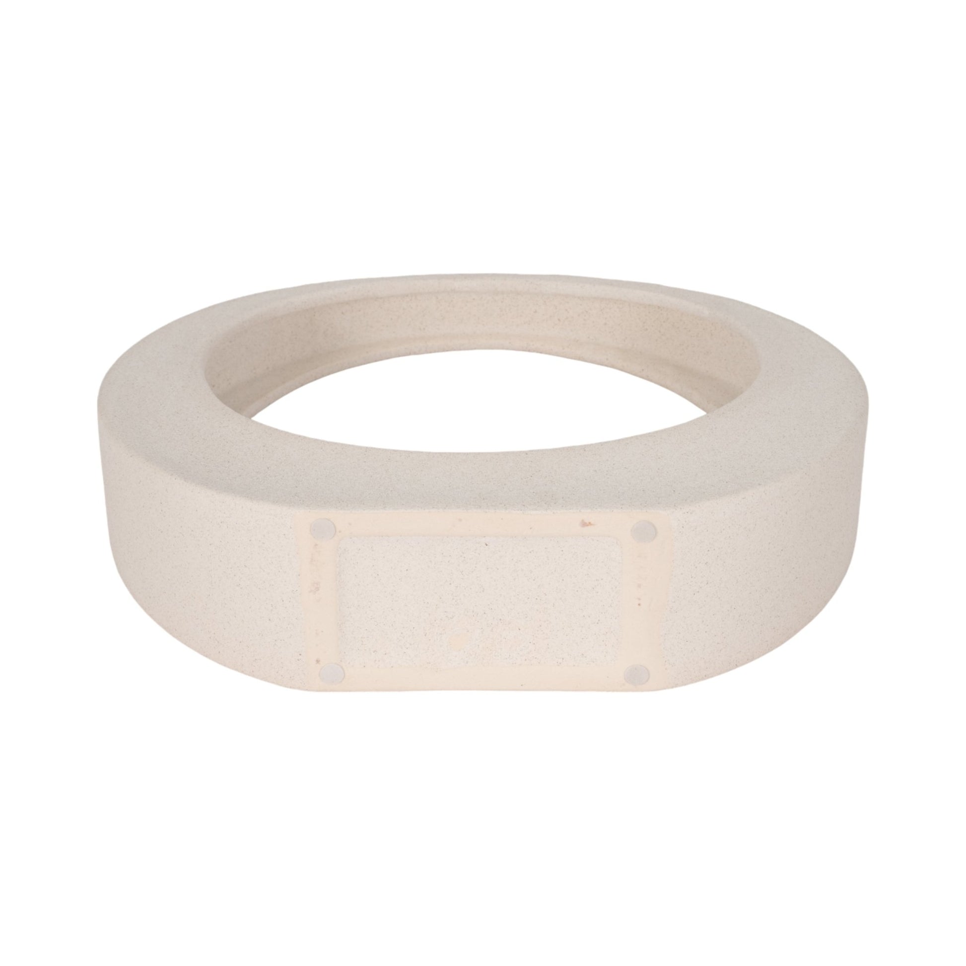 11" Sand Glaze Loop Object, White Table Decors| Sagebrook Home