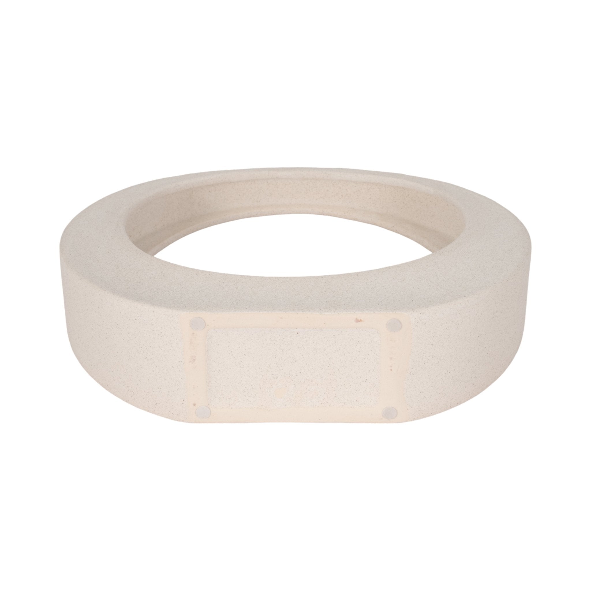11" Sand Glaze Loop Object, White Table Decors| Sagebrook Home