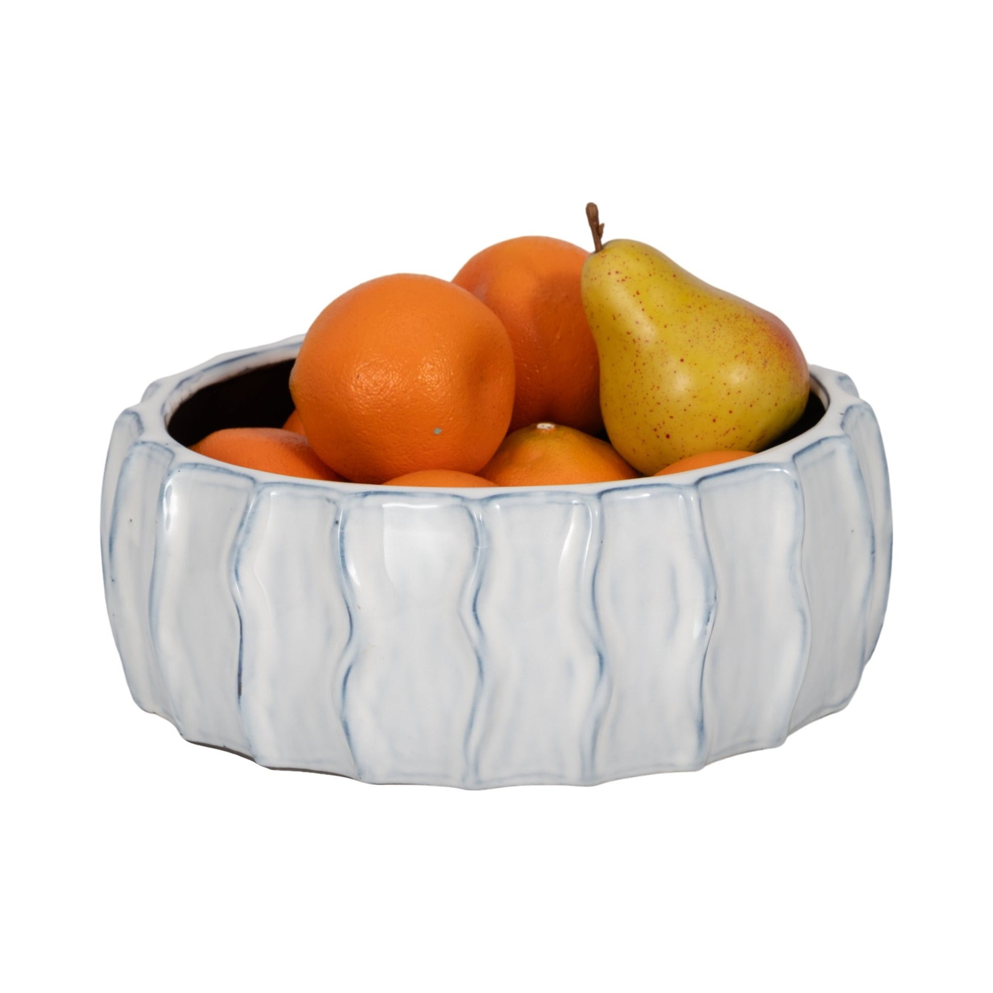 11" Sea Urchin Bowl, White/blue Table Decors| Sagebrook Home