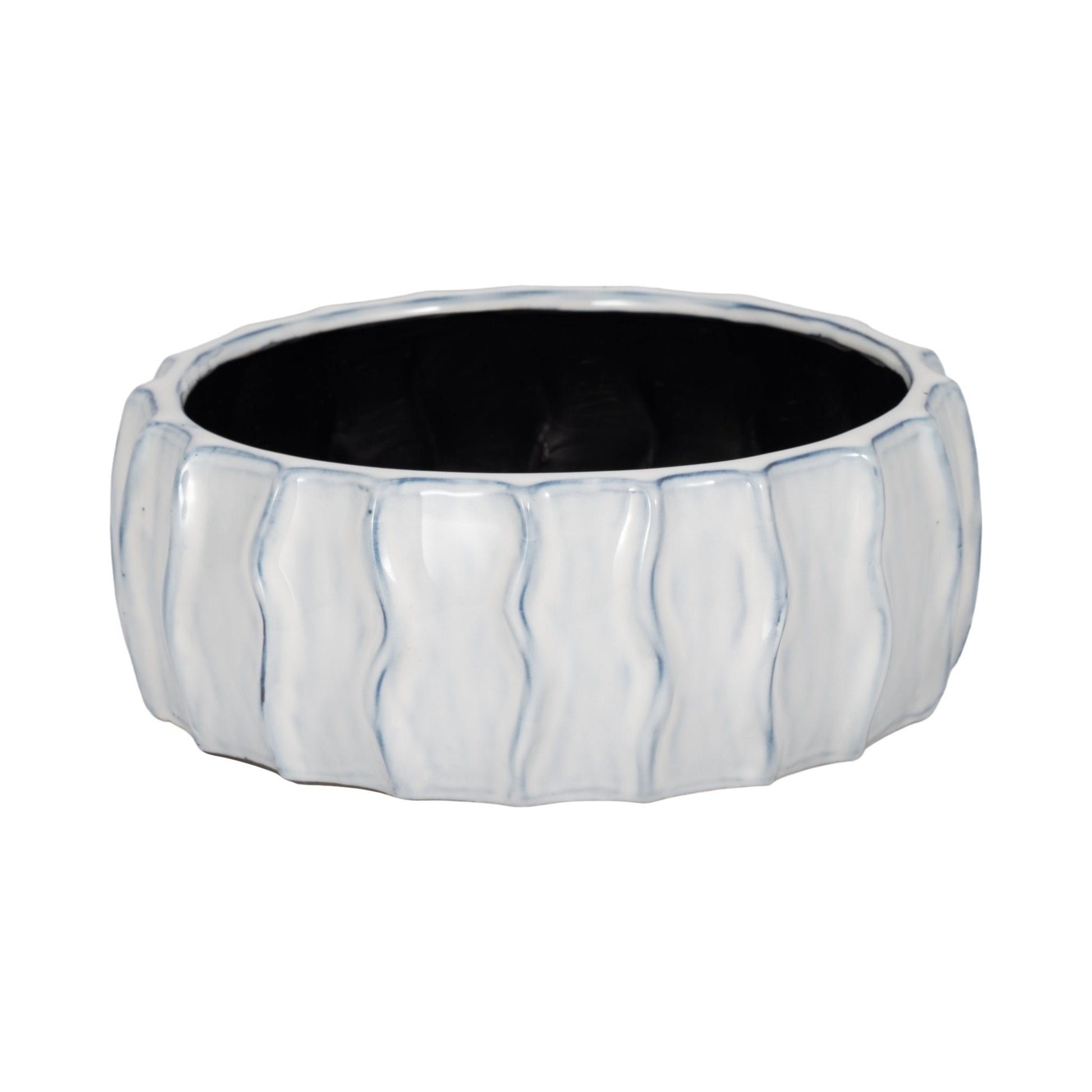 11" Sea Urchin Bowl, White/blue Table Decors| Sagebrook Home