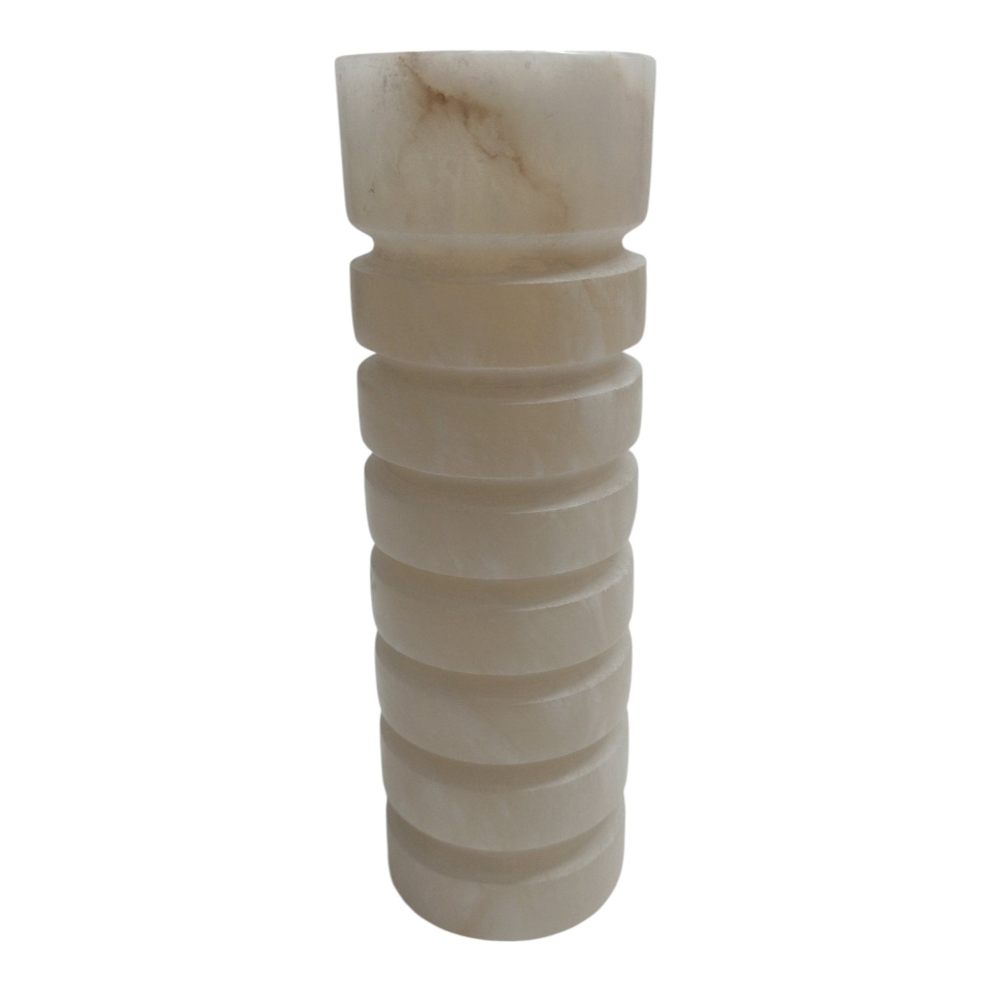 11" Solica Large Alibaster Candleholder Candle Holders| Sagebrook Home