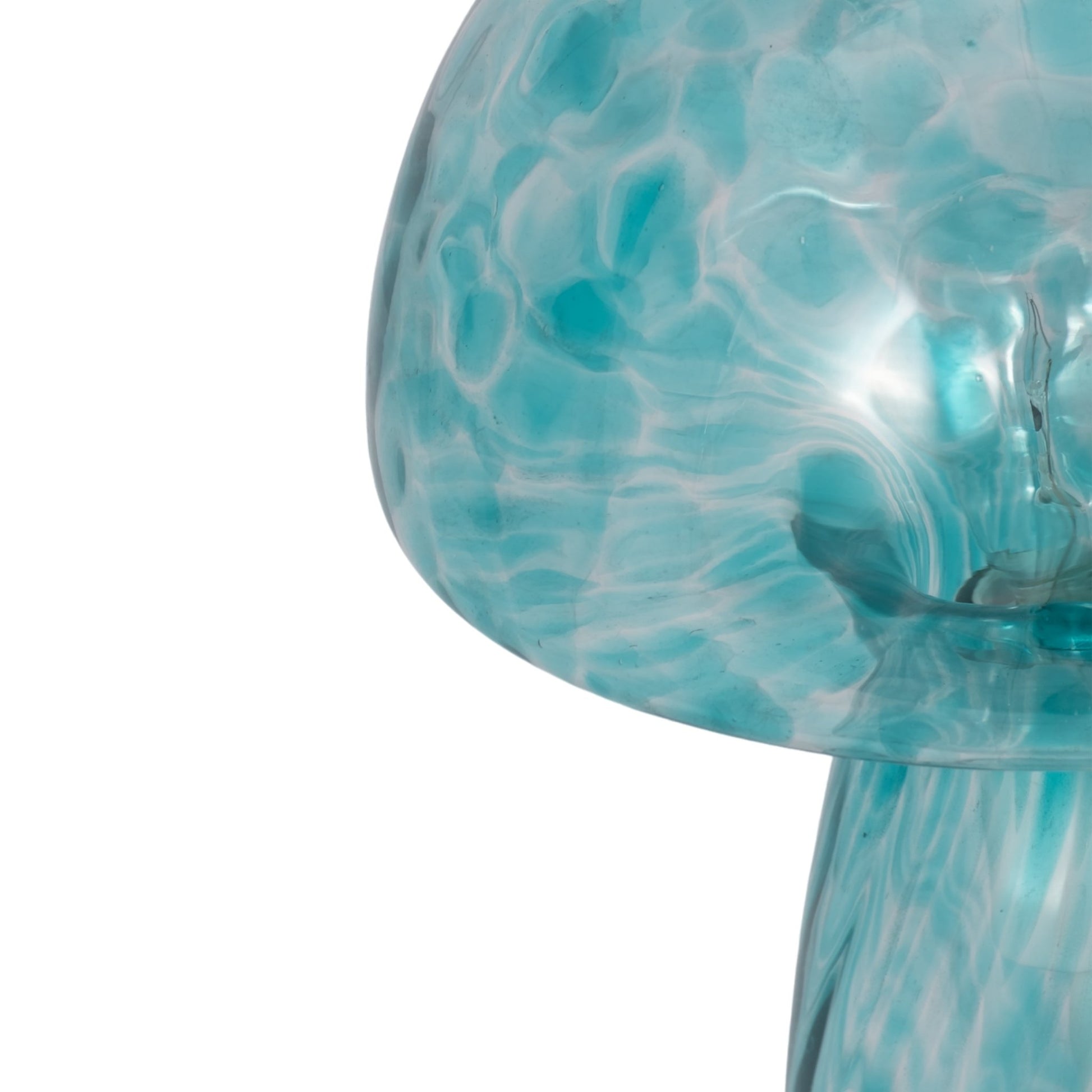 11" Spotted Mushroom Lamp, Seafoam Table Decors| Sagebrook Home