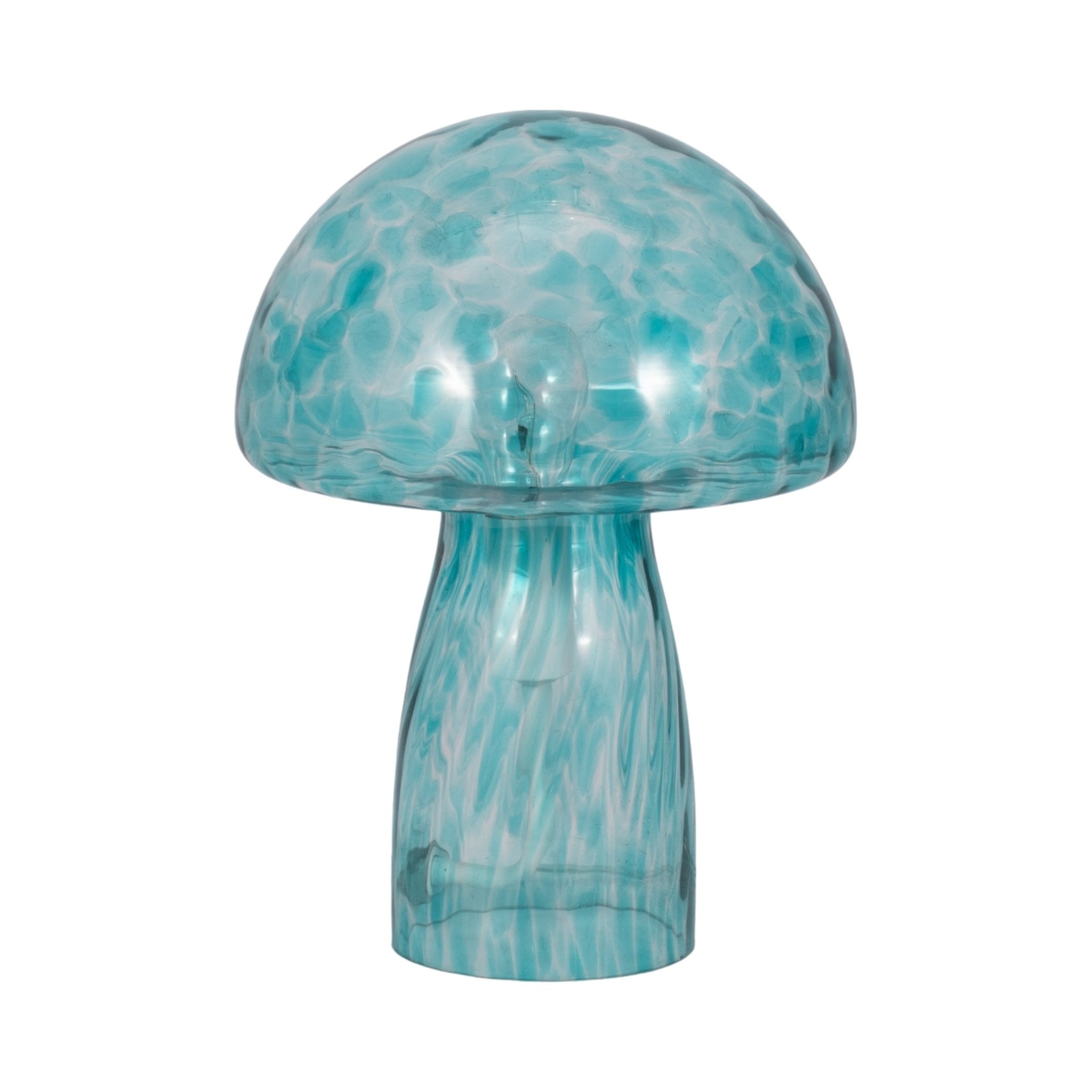 11" Spotted Mushroom Lamp, Seafoam Table Decors| Sagebrook Home