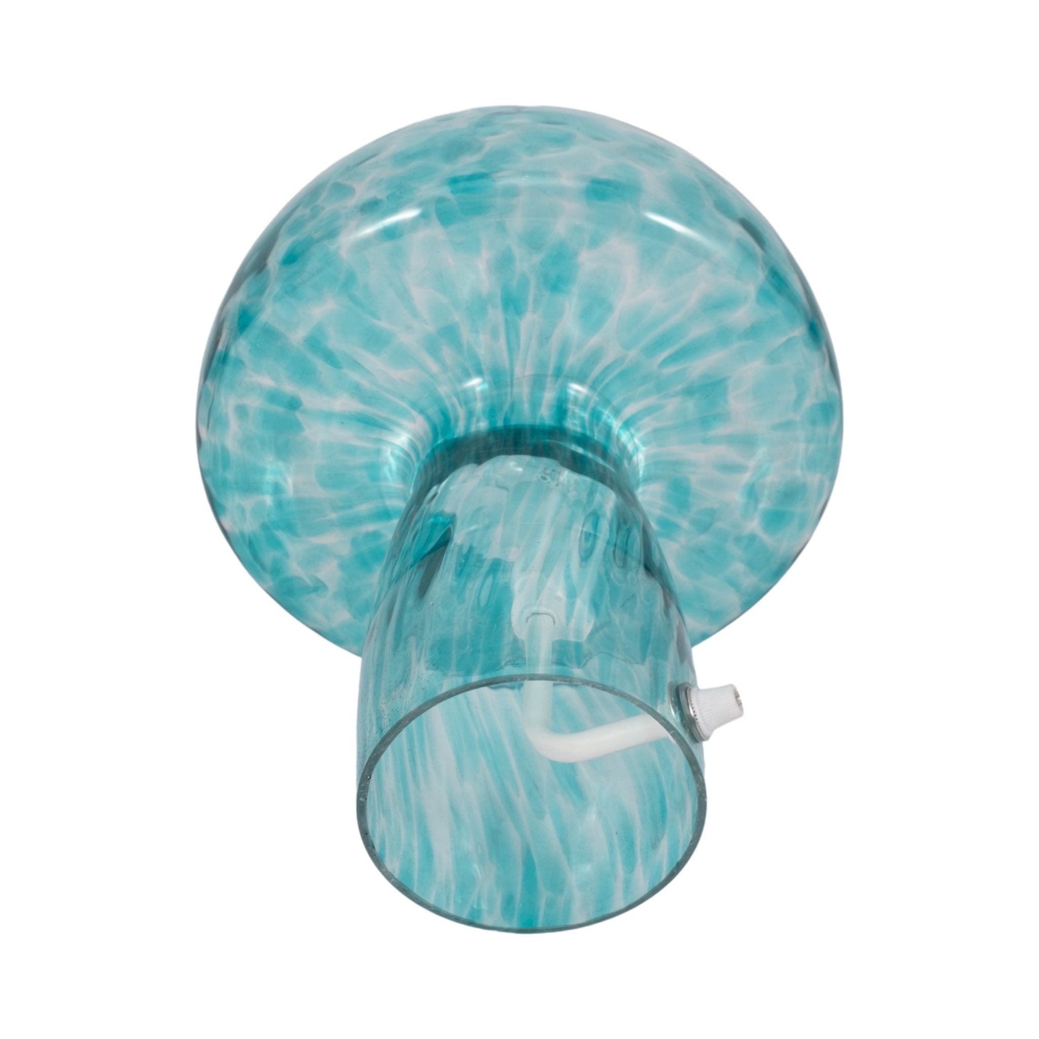 11" Spotted Mushroom Lamp, Seafoam Table Decors| Sagebrook Home
