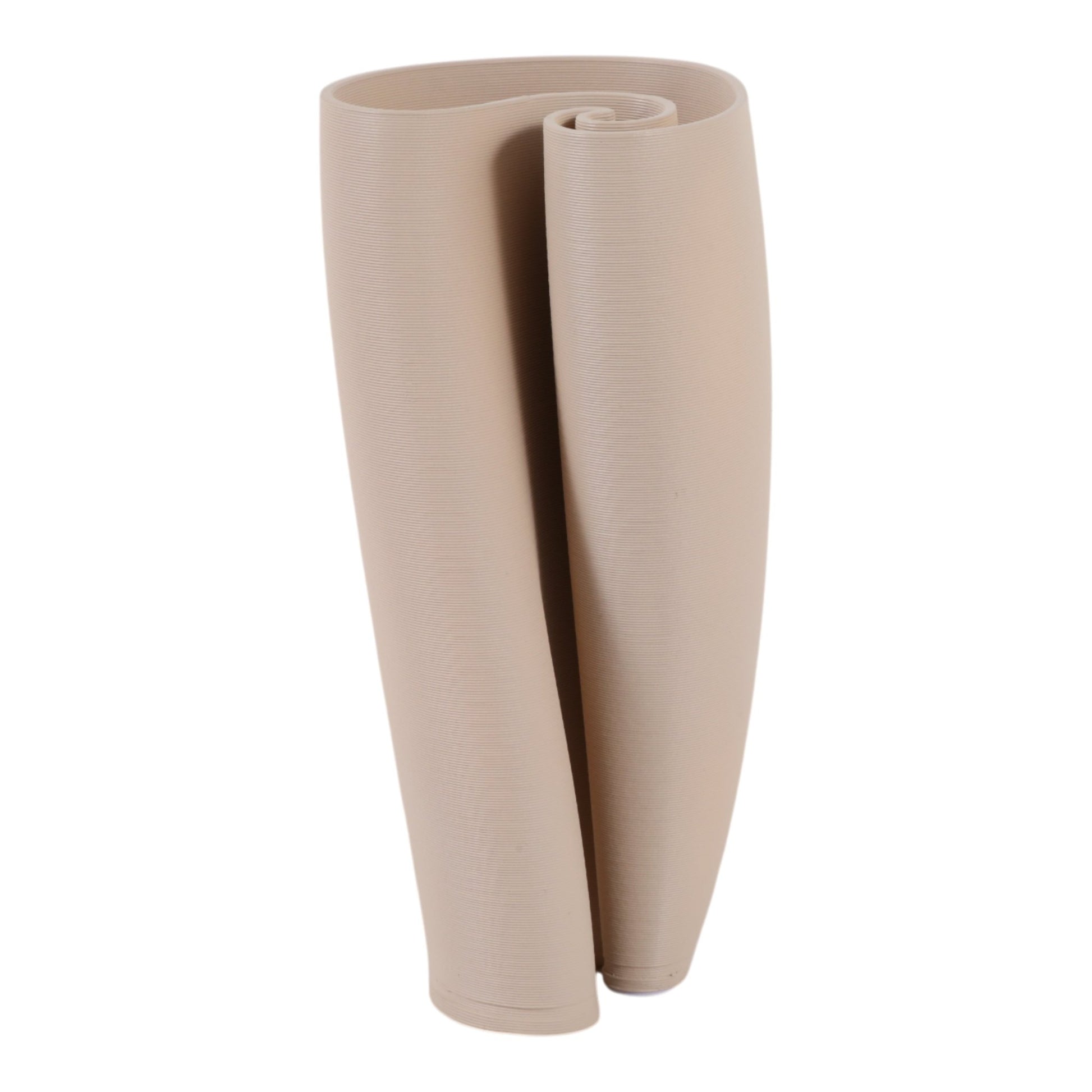 11" TROCA SMALL 3D PRINTED VASE,CREAM Vases and Jars| Sagebrook Home