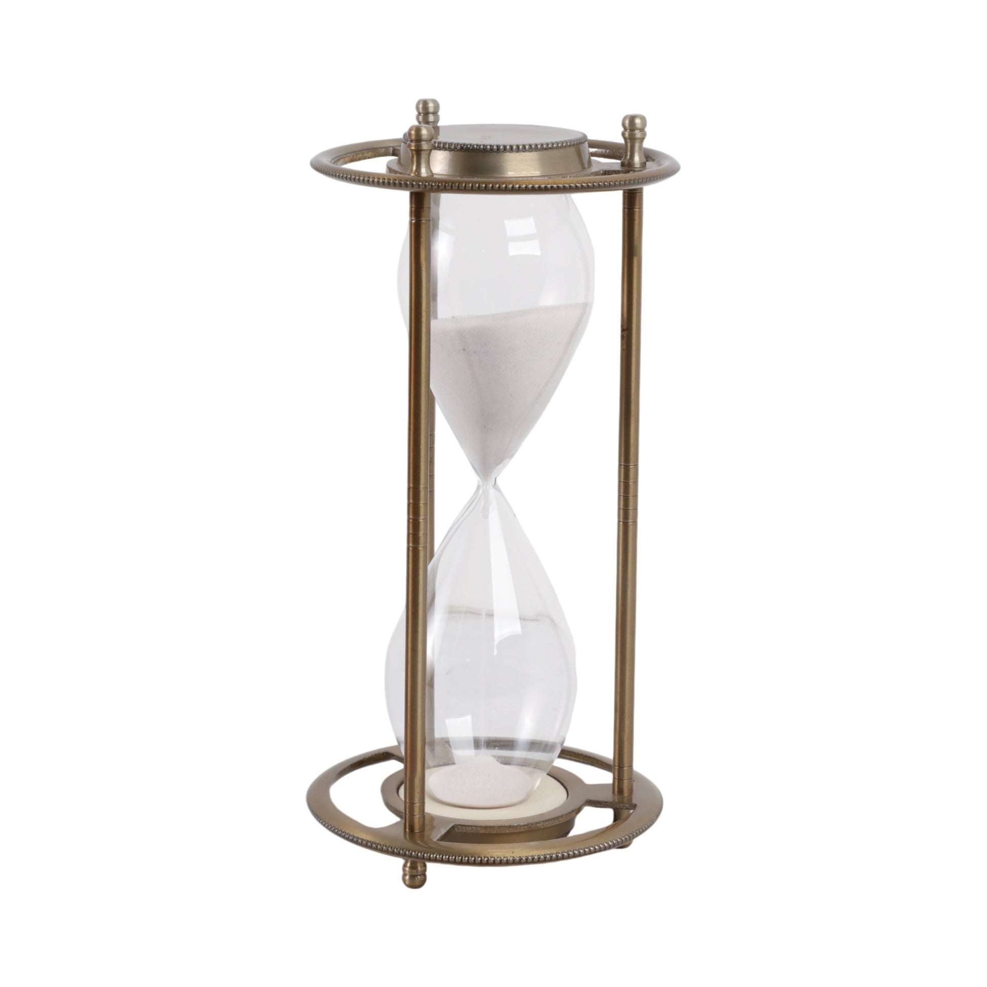 11" Verlice Bronze Metal Hourglass Table Decors| Sagebrook Home