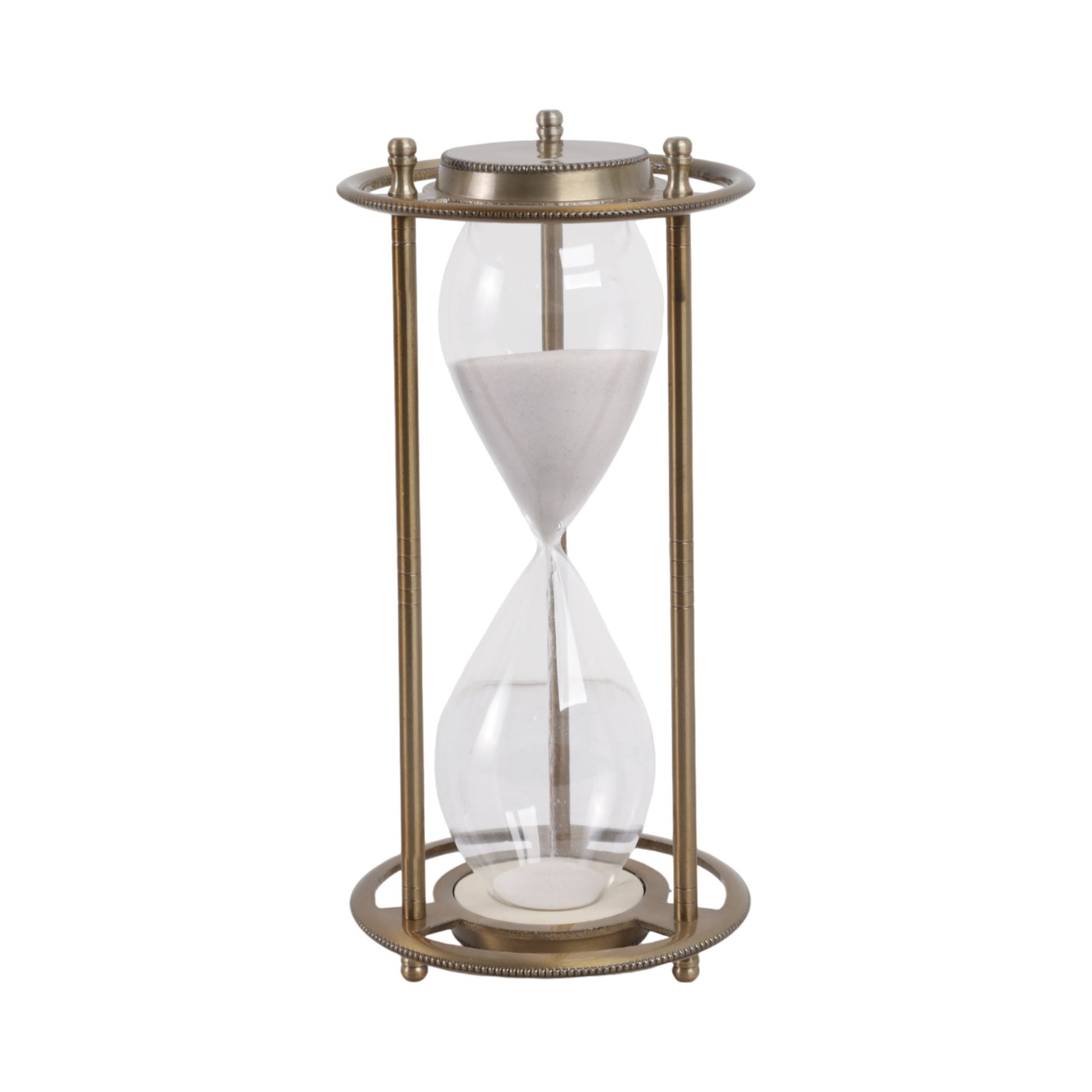 11" Verlice Bronze Metal Hourglass Table Decors| Sagebrook Home