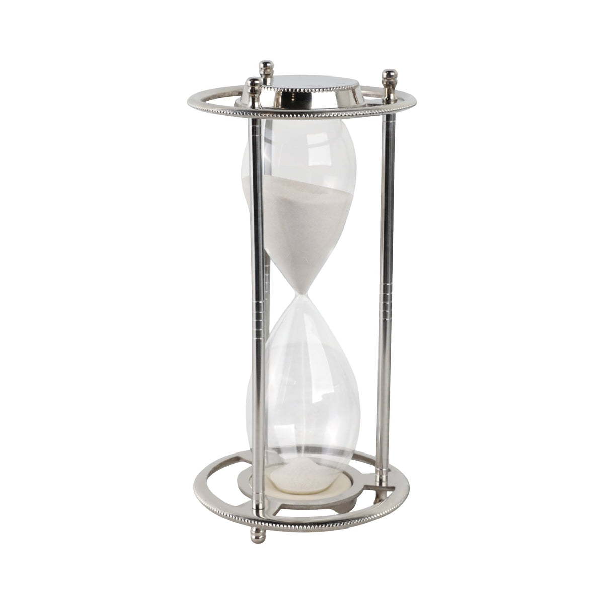 11" Verlice Silver Metal Hourglass Table Decors| Sagebrook Home