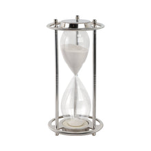 11" Verlice Silver Metal Hourglass