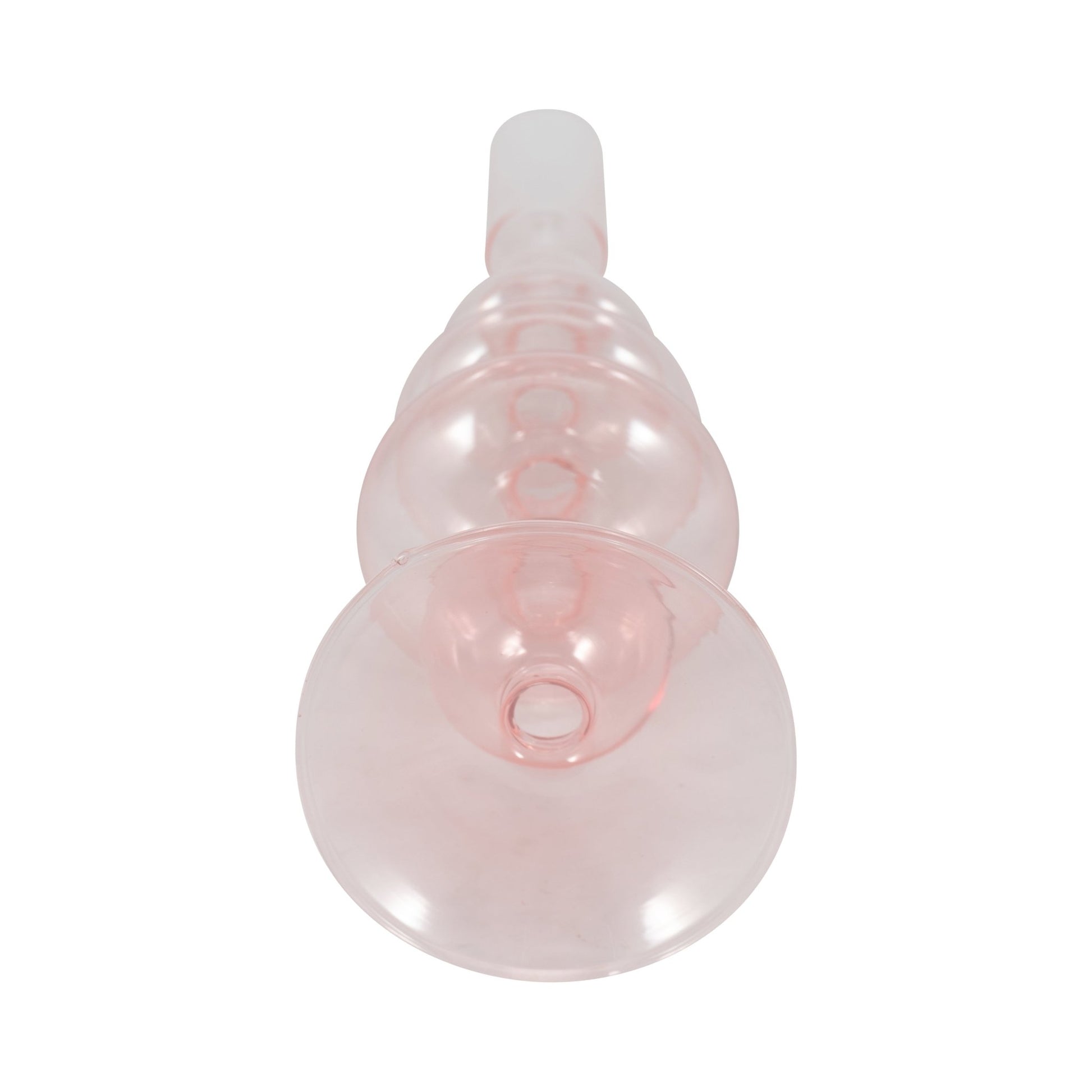 11" Vintage Glass Taper Candle Holder, Pink Candle Holders| Sagebrook Home