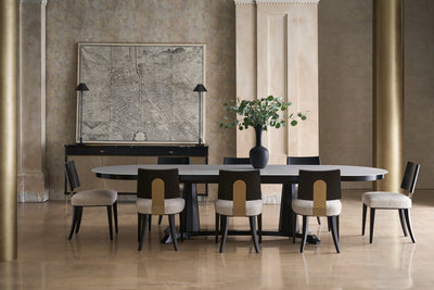 طاولة طعام كاراكول الكلاسيكية - بوردو