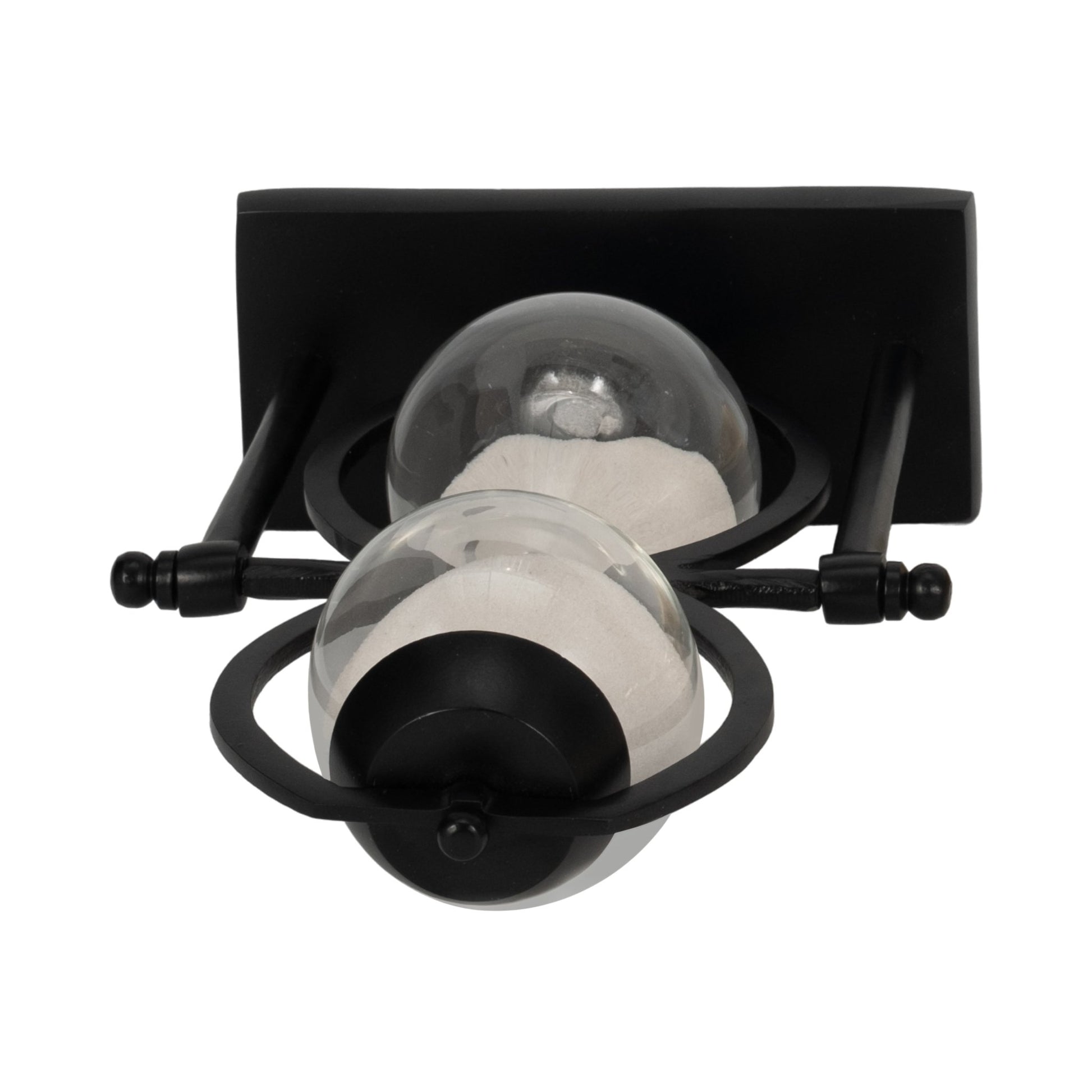 11"h Black Metal Sandtimer Table Decors| Sagebrook Home