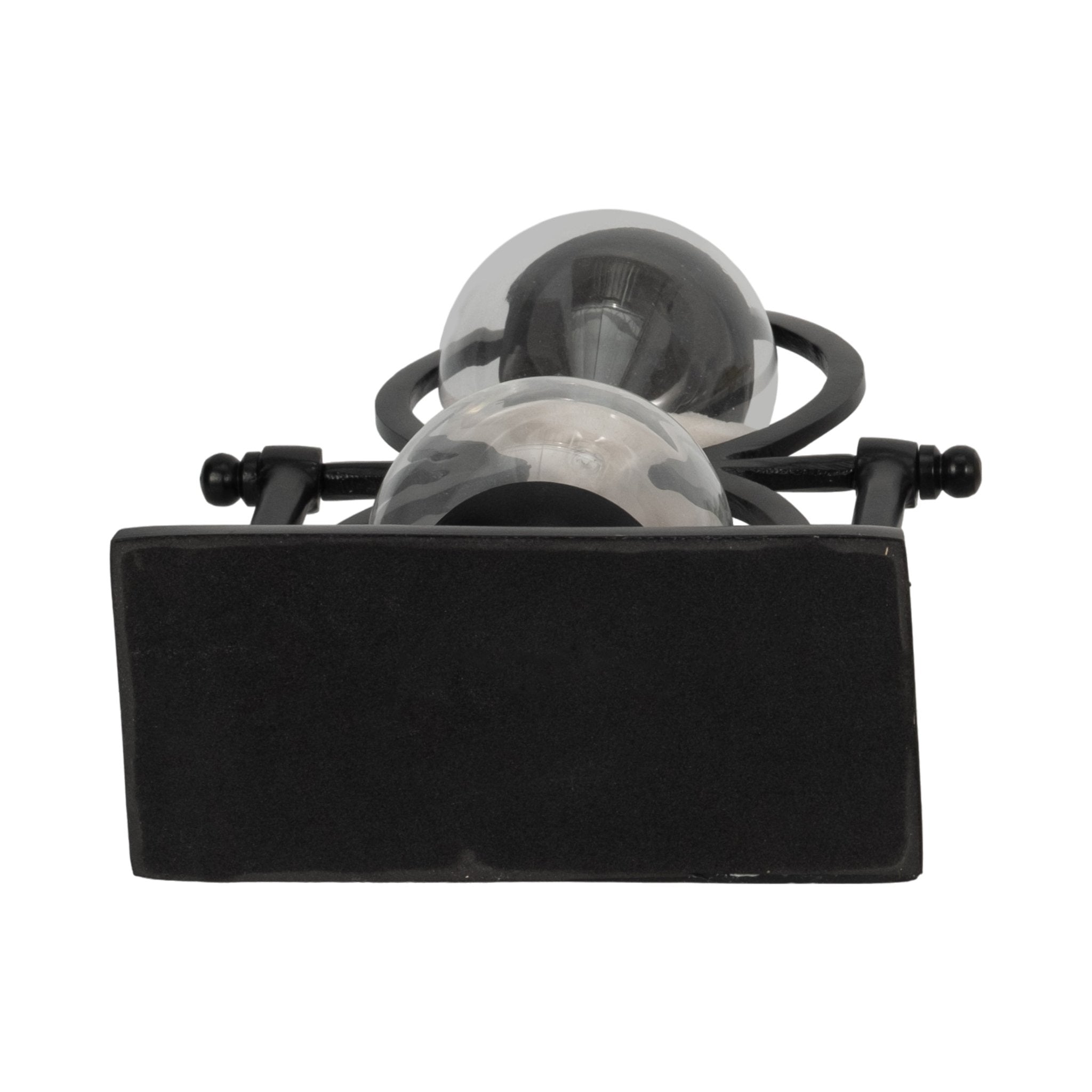 11"h Black Metal Sandtimer Table Decors| Sagebrook Home