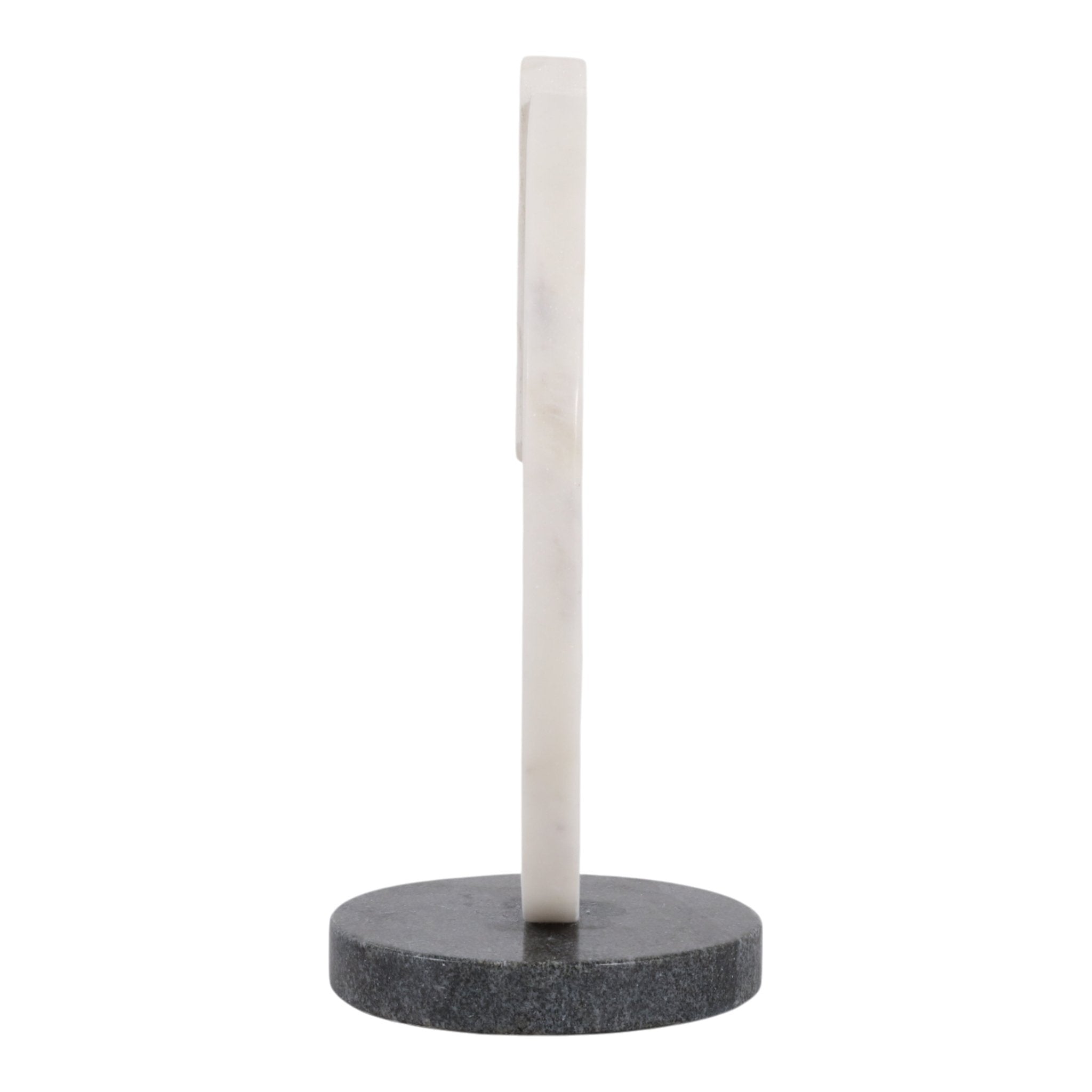 11x10" Modern Marble Sculpture On Base, Wht/blk Table Decors| Sagebrook Home