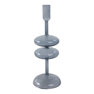 11x4" Retro Bubble Taper Holder, Blue - Al Rugaib Furniture