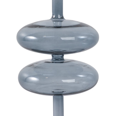 11x4" Retro Bubble Taper Holder, Blue - Al Rugaib Furniture