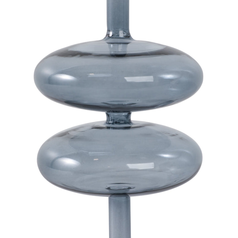 11x4" Retro Bubble Taper Holder, Blue - Al Rugaib Furniture