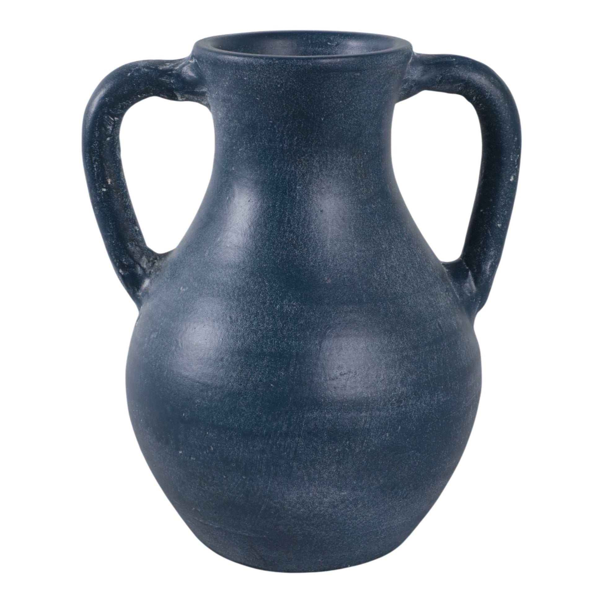 11x9" Terracotta Jug Vase With Handles, Blue Vases and Jars| Sagebrook Home