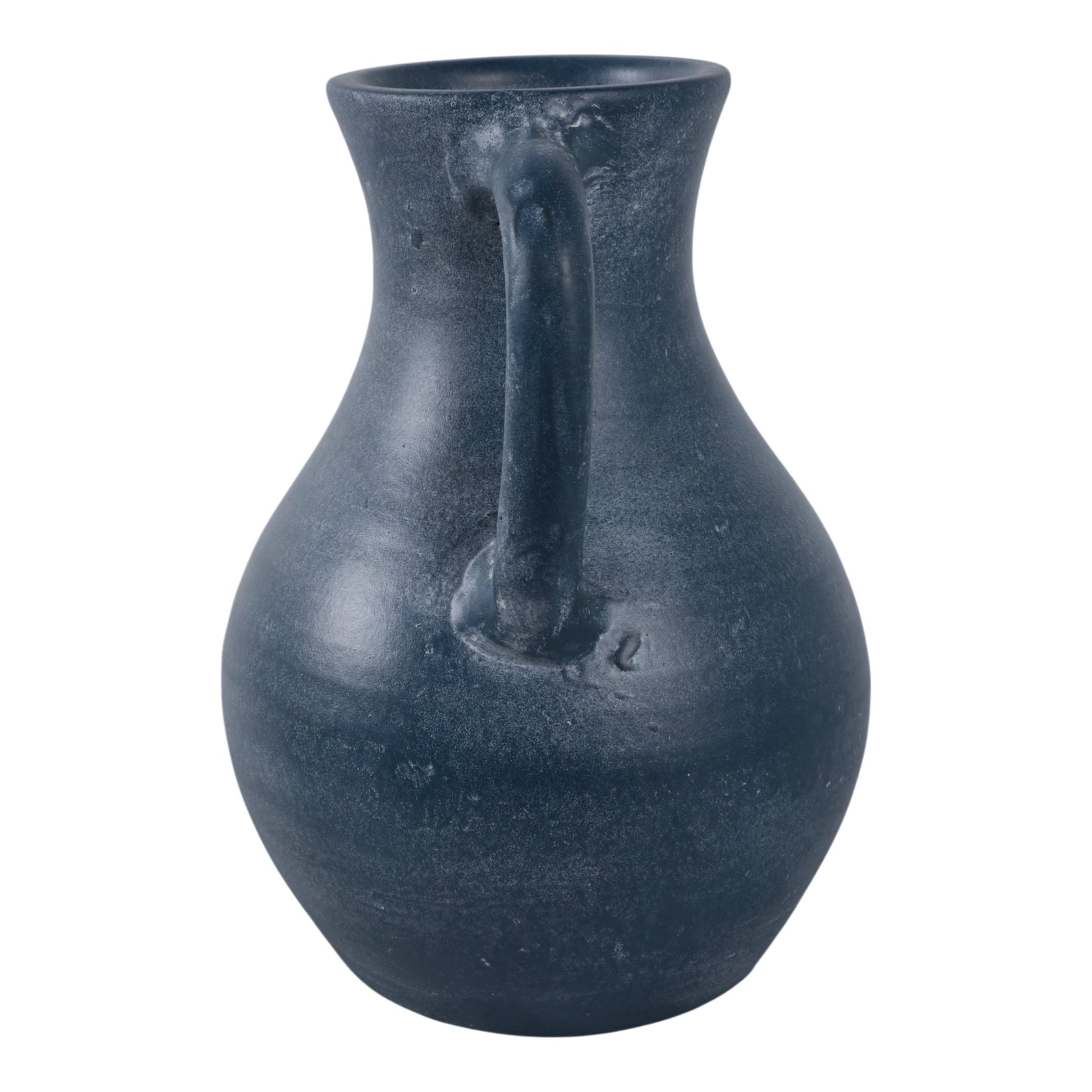 11x9" Terracotta Jug Vase With Handles, Blue Vases and Jars| Sagebrook Home