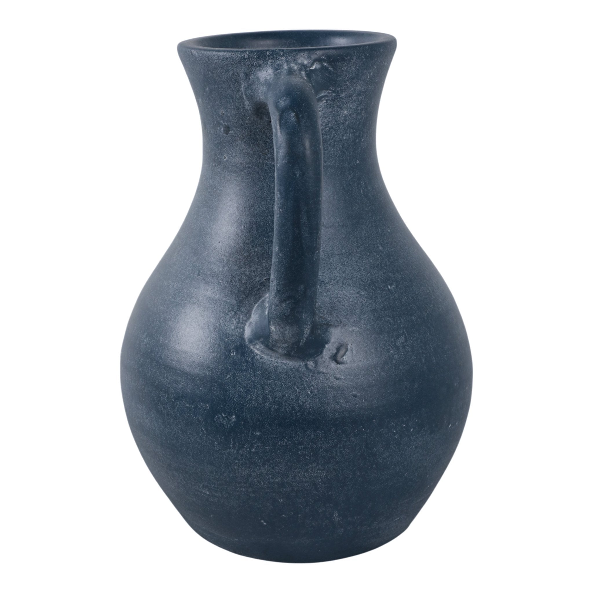 11x9" Terracotta Jug Vase With Handles, Blue Vases and Jars| Sagebrook Home