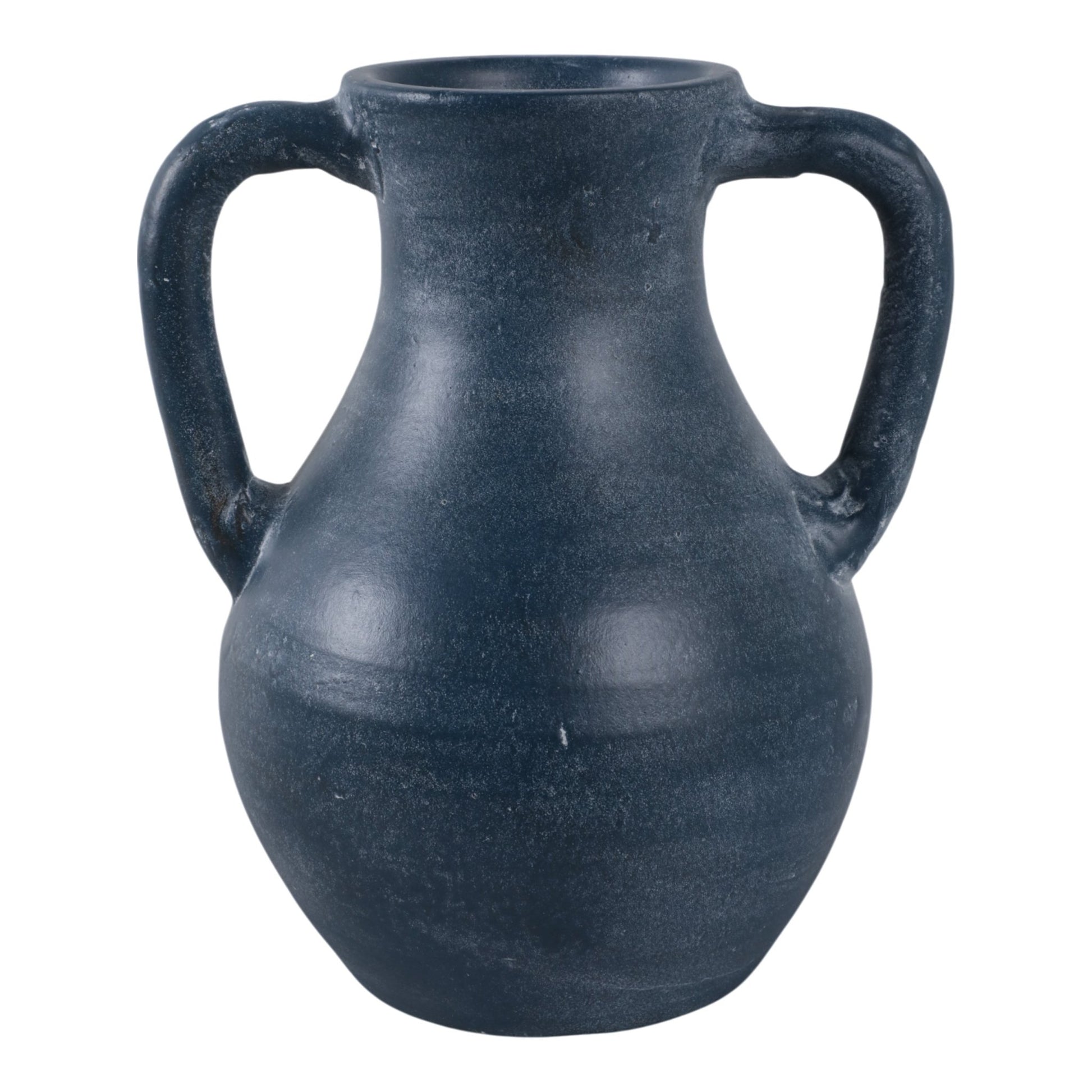 11x9" Terracotta Jug Vase With Handles, Blue Vases and Jars| Sagebrook Home