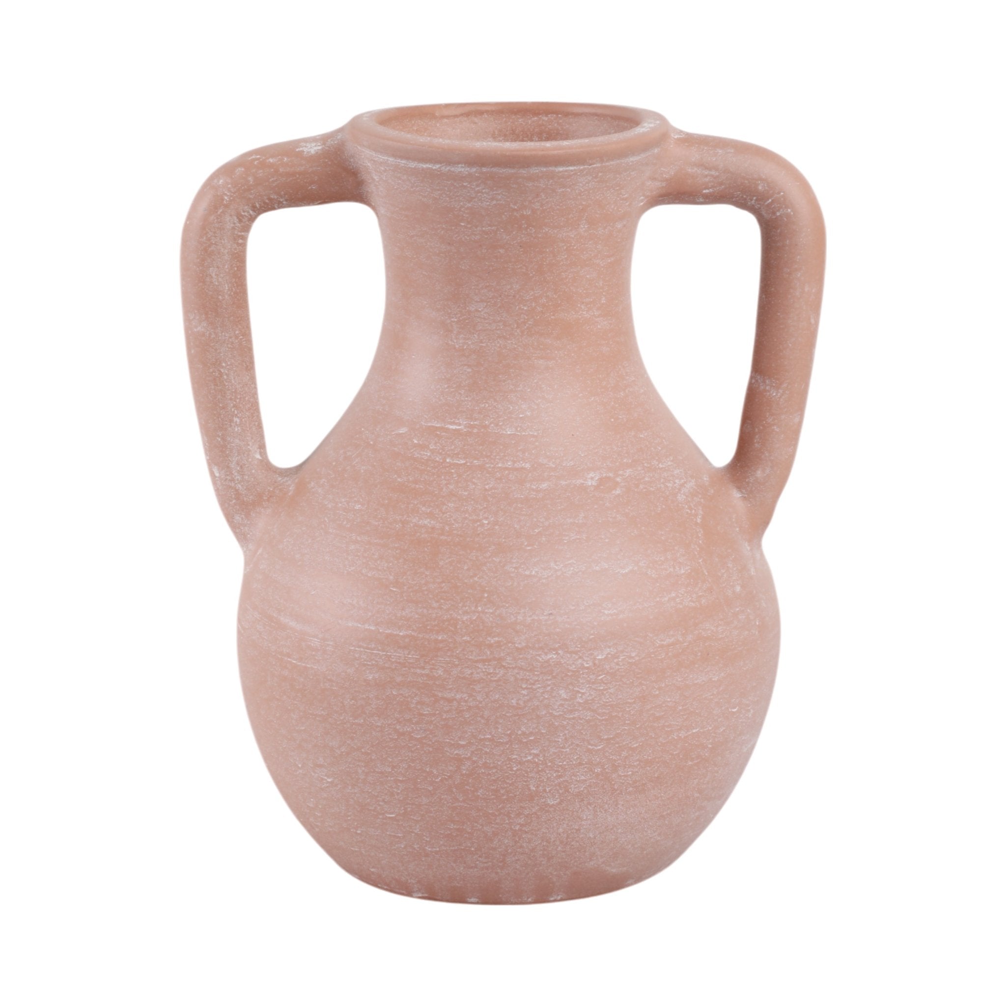11x9" Terracotta Jug Vase With Handles, Light Natu Vases and Jars| Sagebrook Home