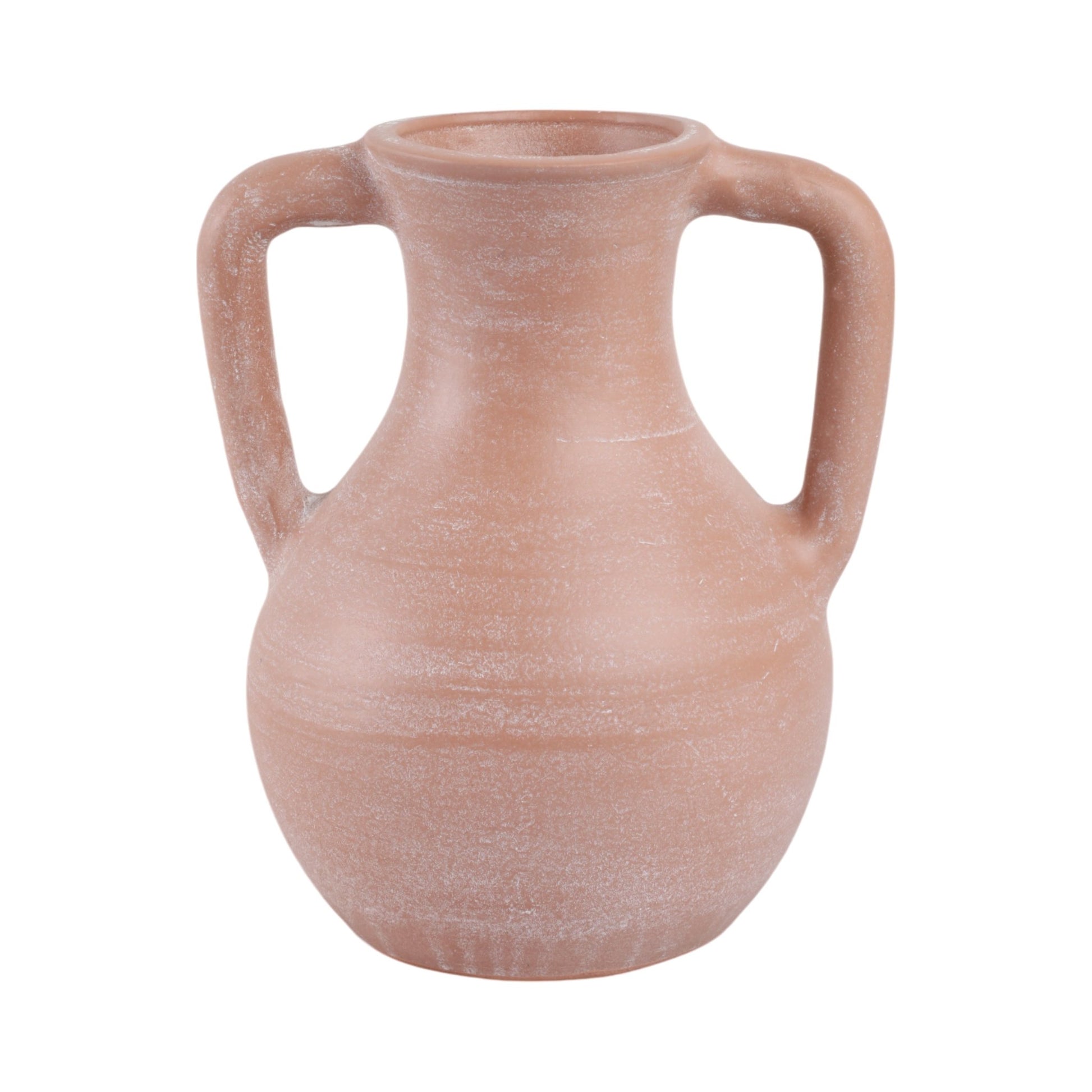 11x9" Terracotta Jug Vase With Handles, Light Natu Vases and Jars| Sagebrook Home