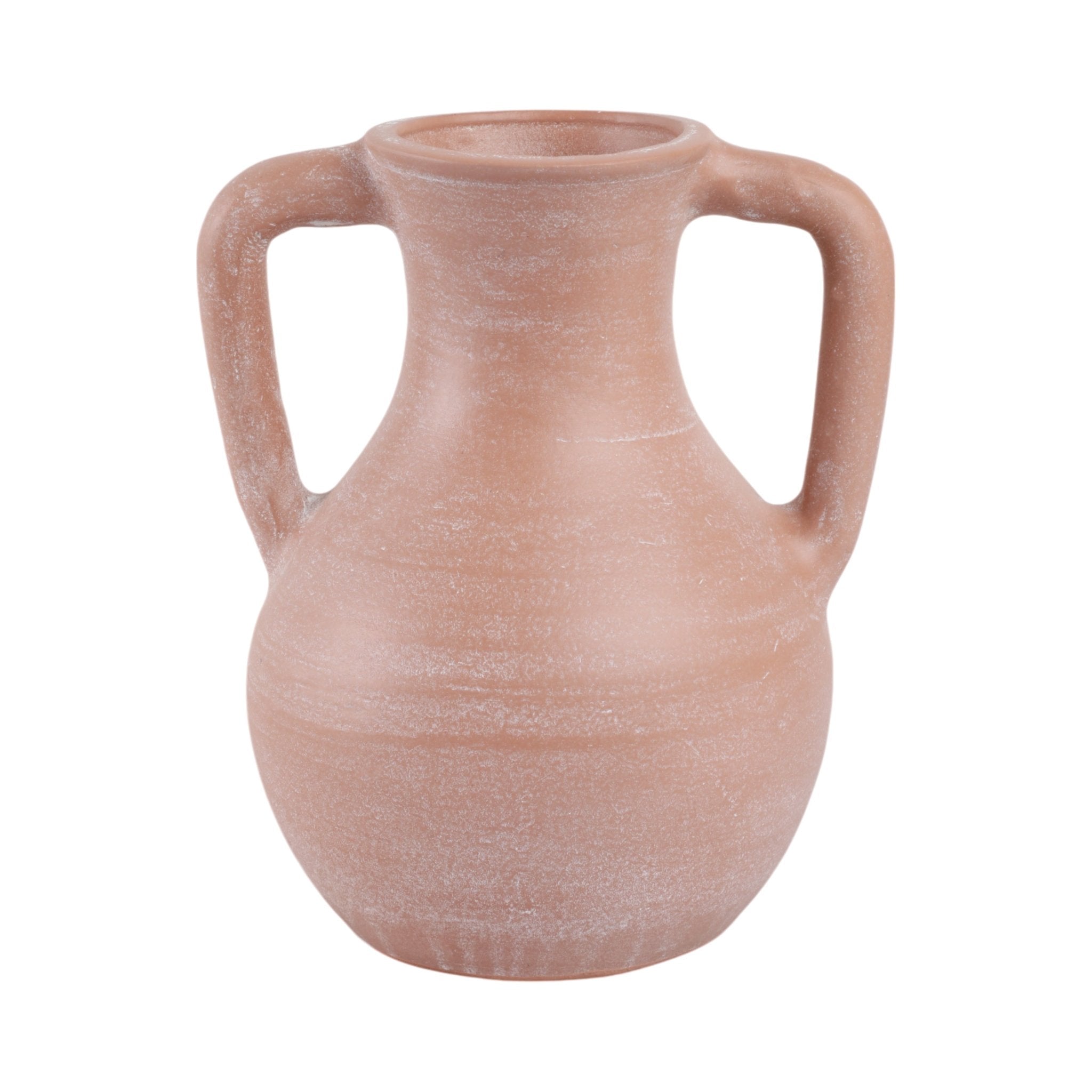 11x9" Terracotta Jug Vase With Handles, Light Natu Vases and Jars| Sagebrook Home
