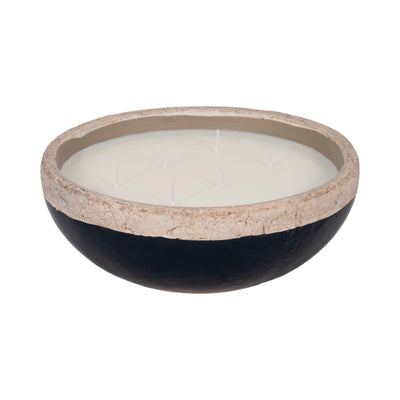 12" 57 Oz Spiced Cranberry Bowl Candle, Dark Blue - Al Rugaib Furniture