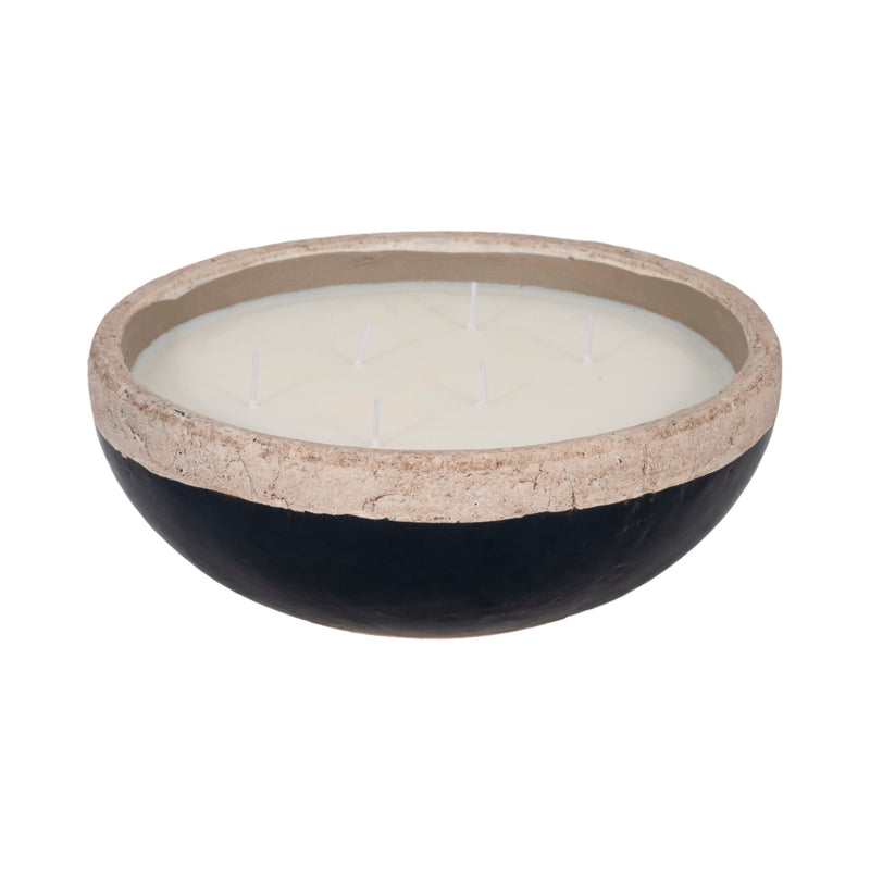 12" 57 Oz Spiced Cranberry Bowl Candle, Dark Blue - Al Rugaib Furniture
