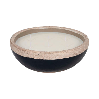 12" 57 Oz Spiced Cranberry Bowl Candle, Dark Blue - Al Rugaib Furniture