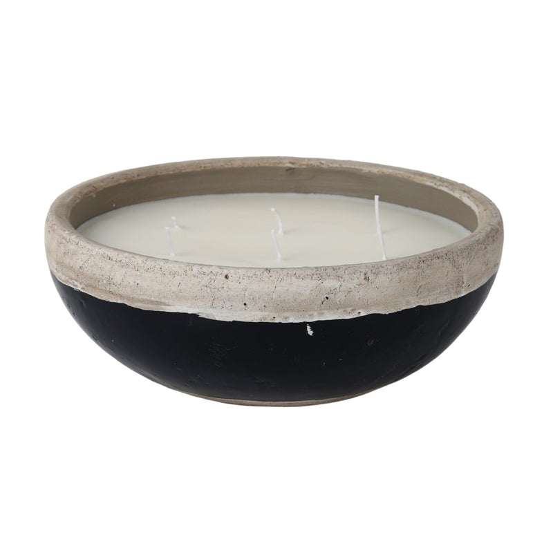 12" 57 Oz Spiced Cranberry Bowl Candle, Dark Blue - Al Rugaib Furniture
