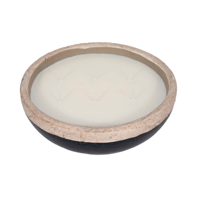 12" 57 Oz Spiced Cranberry Bowl Candle, Dark Blue - Al Rugaib Furniture