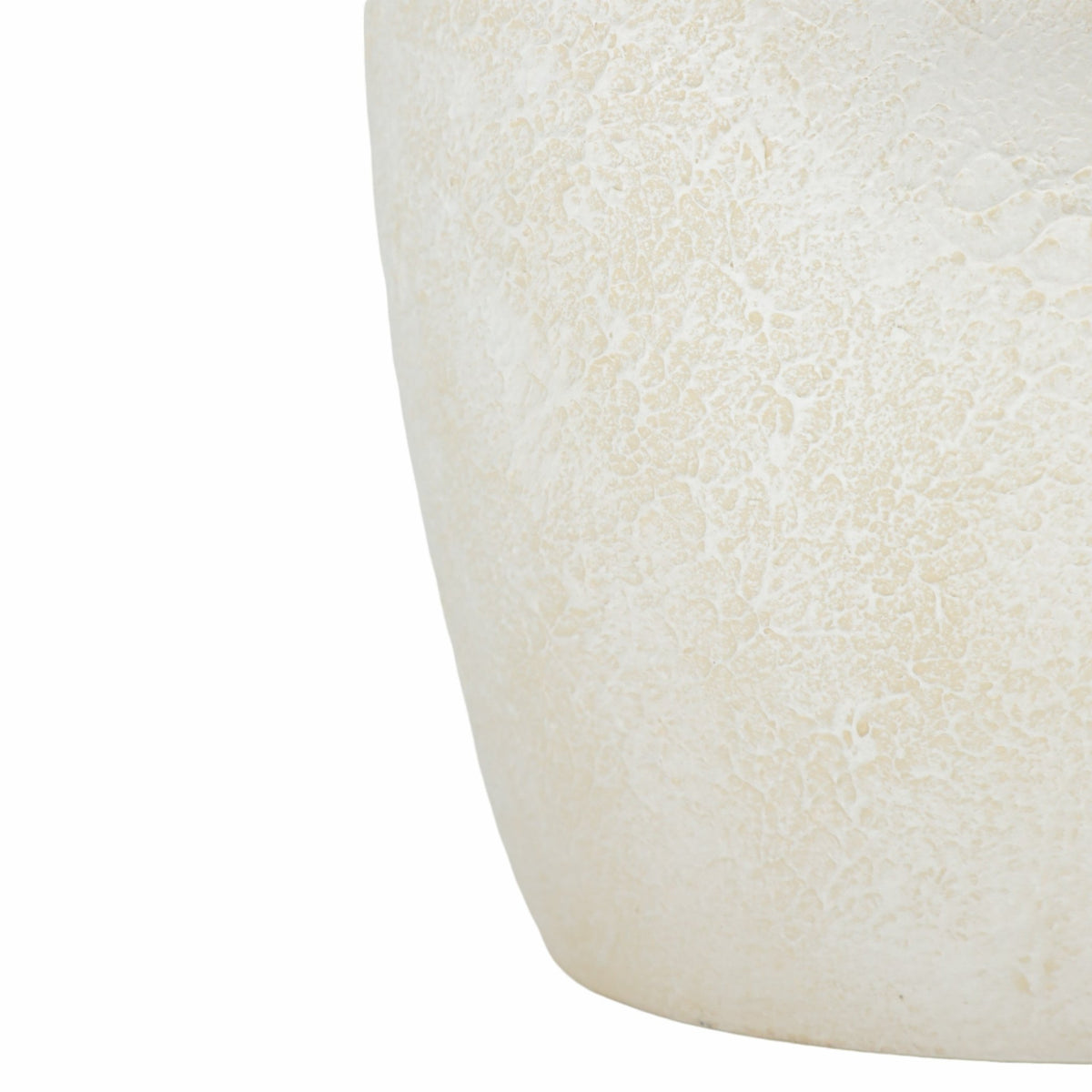 12" ABSTRACT TEXTURED TERRACOTTA VASE, IVORY Vases and Jars| Sagebrook Home