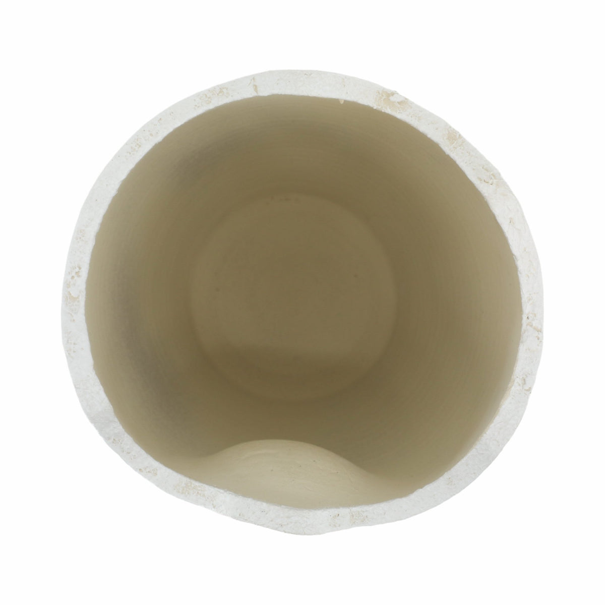 12" ABSTRACT TEXTURED TERRACOTTA VASE, IVORY Vases and Jars| Sagebrook Home