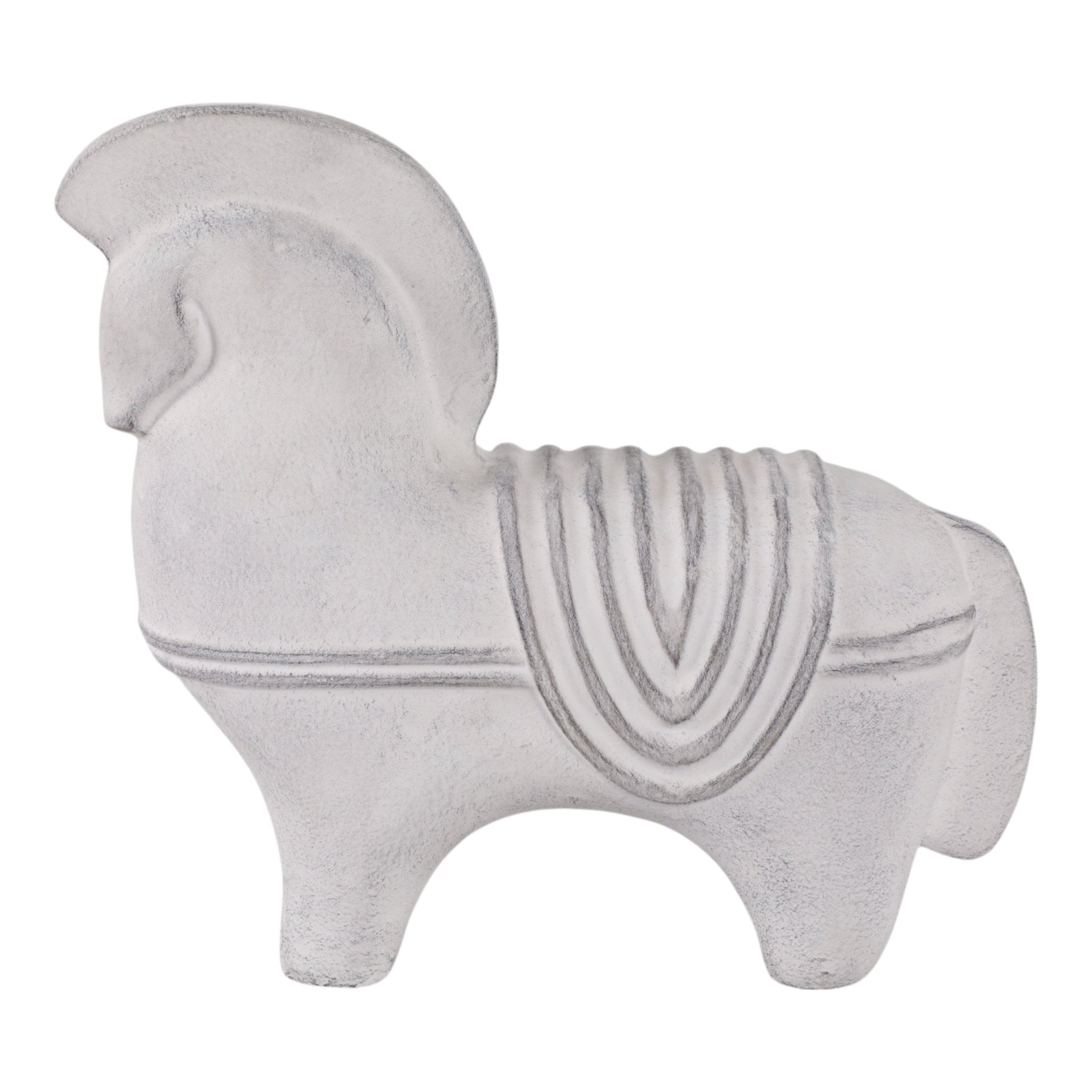 12" Barringston Eco-mix Horse Table Decors| Sagebrook Home