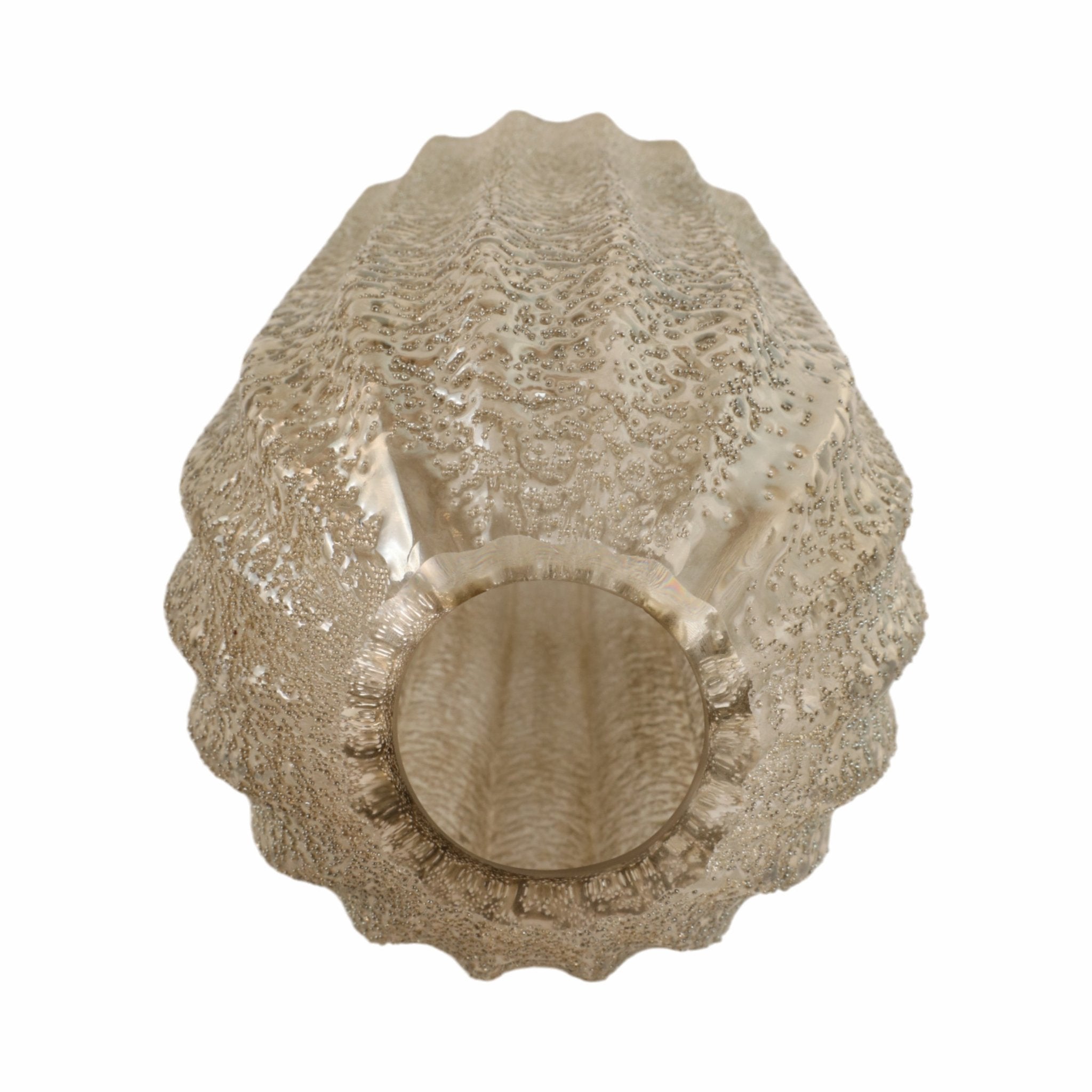 12" CAVIAR LARGE ARTISAN BLOWN GLASS VASE Vases and Jars| Sagebrook Home