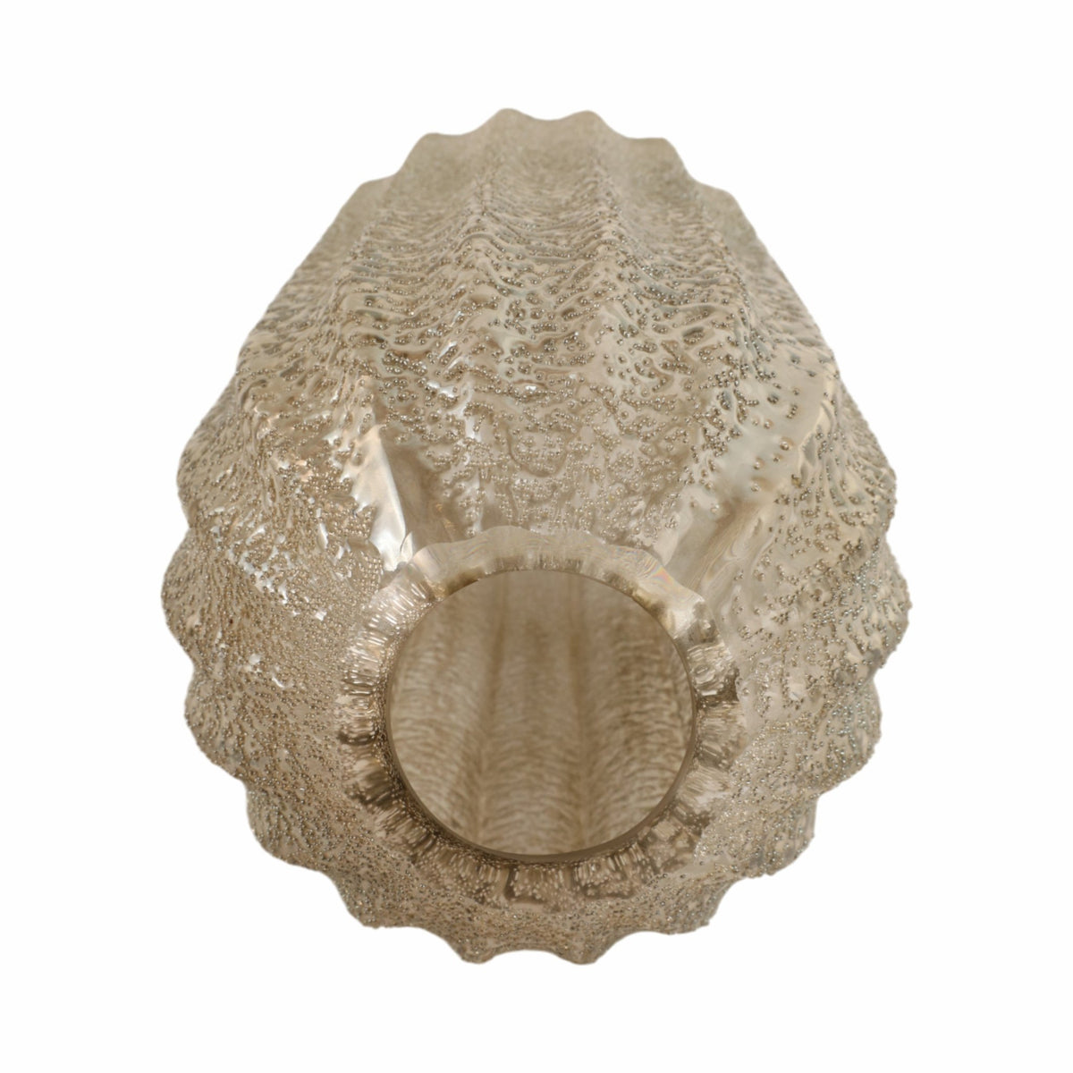 12" CAVIAR LARGE ARTISAN BLOWN GLASS VASE Vases and Jars| Sagebrook Home