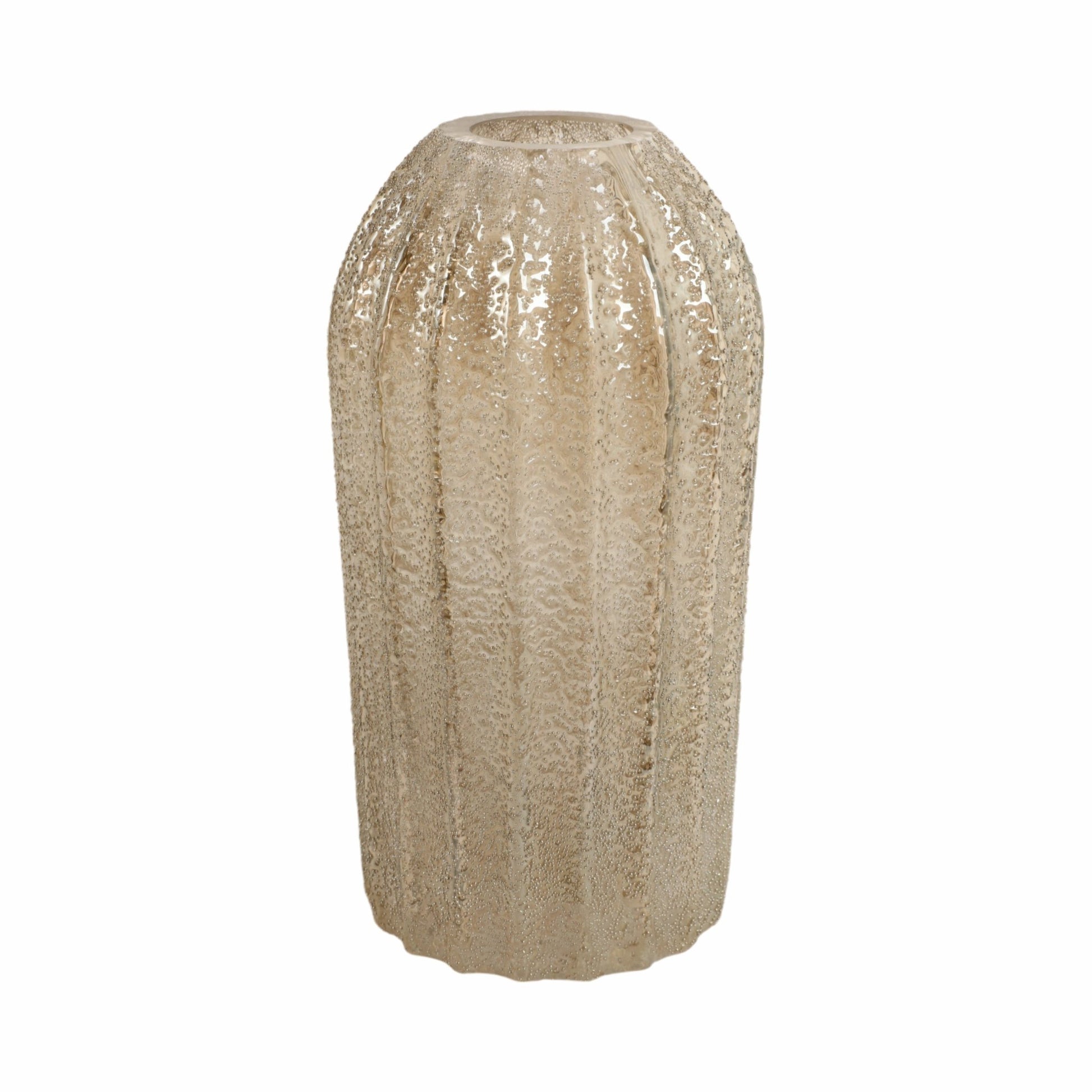 12" CAVIAR LARGE ARTISAN BLOWN GLASS VASE Vases and Jars| Sagebrook Home