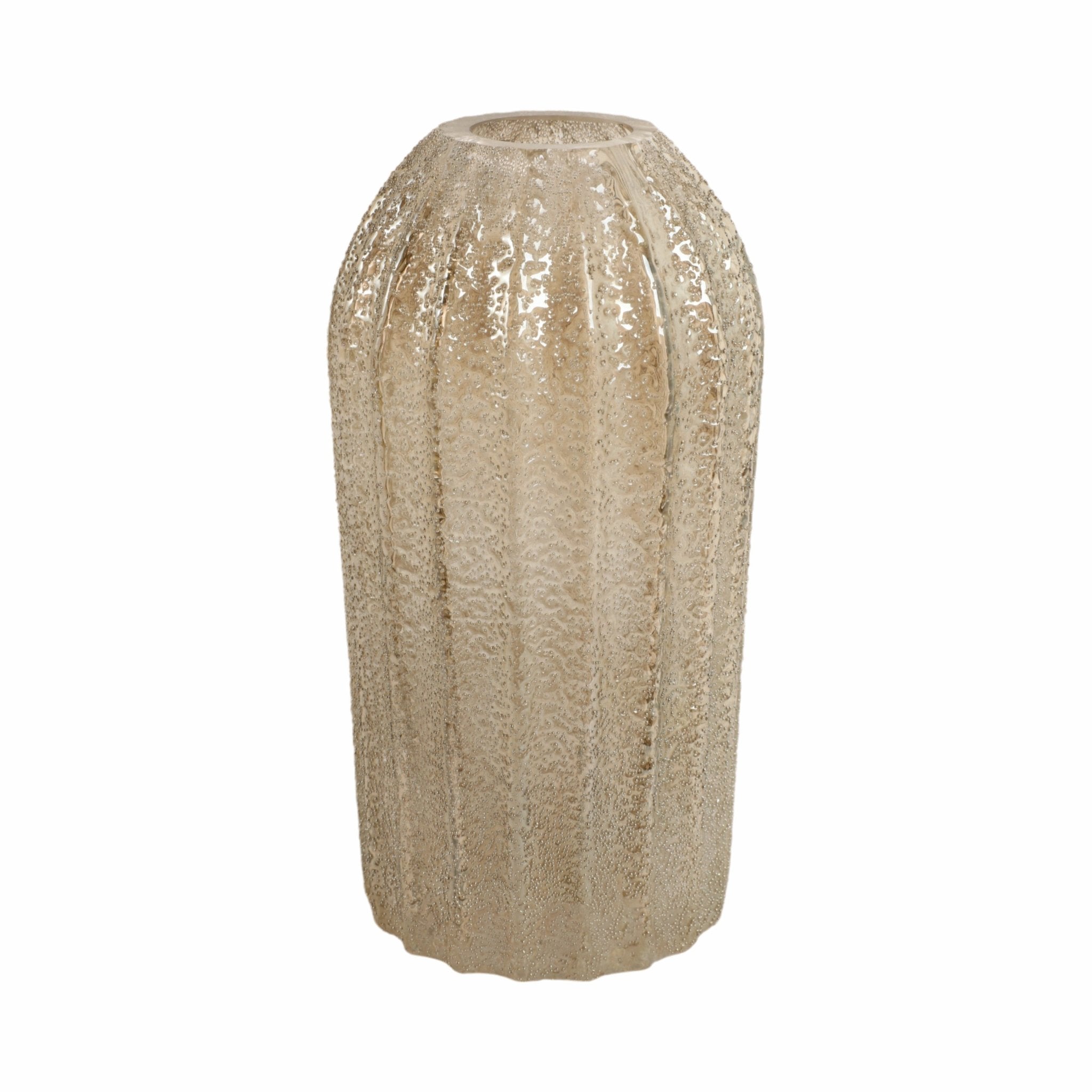 12" CAVIAR LARGE ARTISAN BLOWN GLASS VASE Vases and Jars| Sagebrook Home