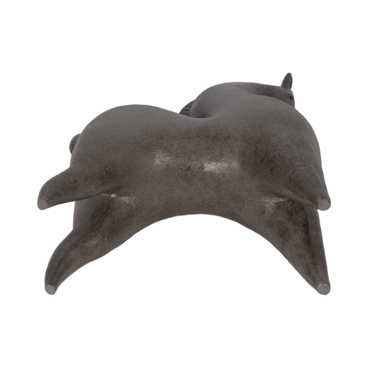 12" Curved Horse, Grey Table Decors| Sagebrook Home