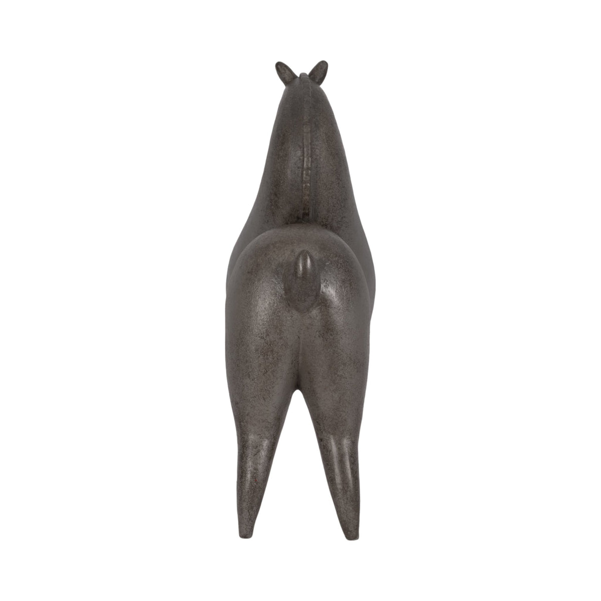 12" Curved Horse, Grey Table Decors| Sagebrook Home