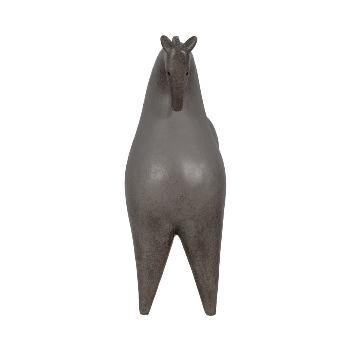 12" Curved Horse, Grey Table Decors| Sagebrook Home