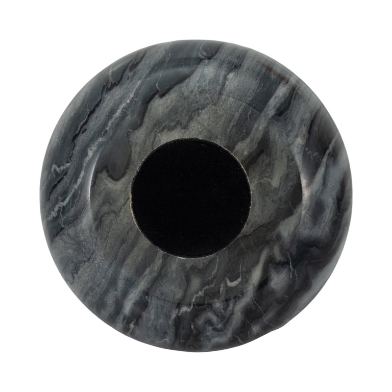 12" Dazey Gray Marble Bowl - Al Rugaib Furniture