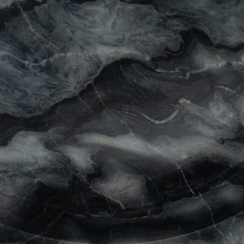 12" Dazey Gray Marble Bowl - Al Rugaib Furniture